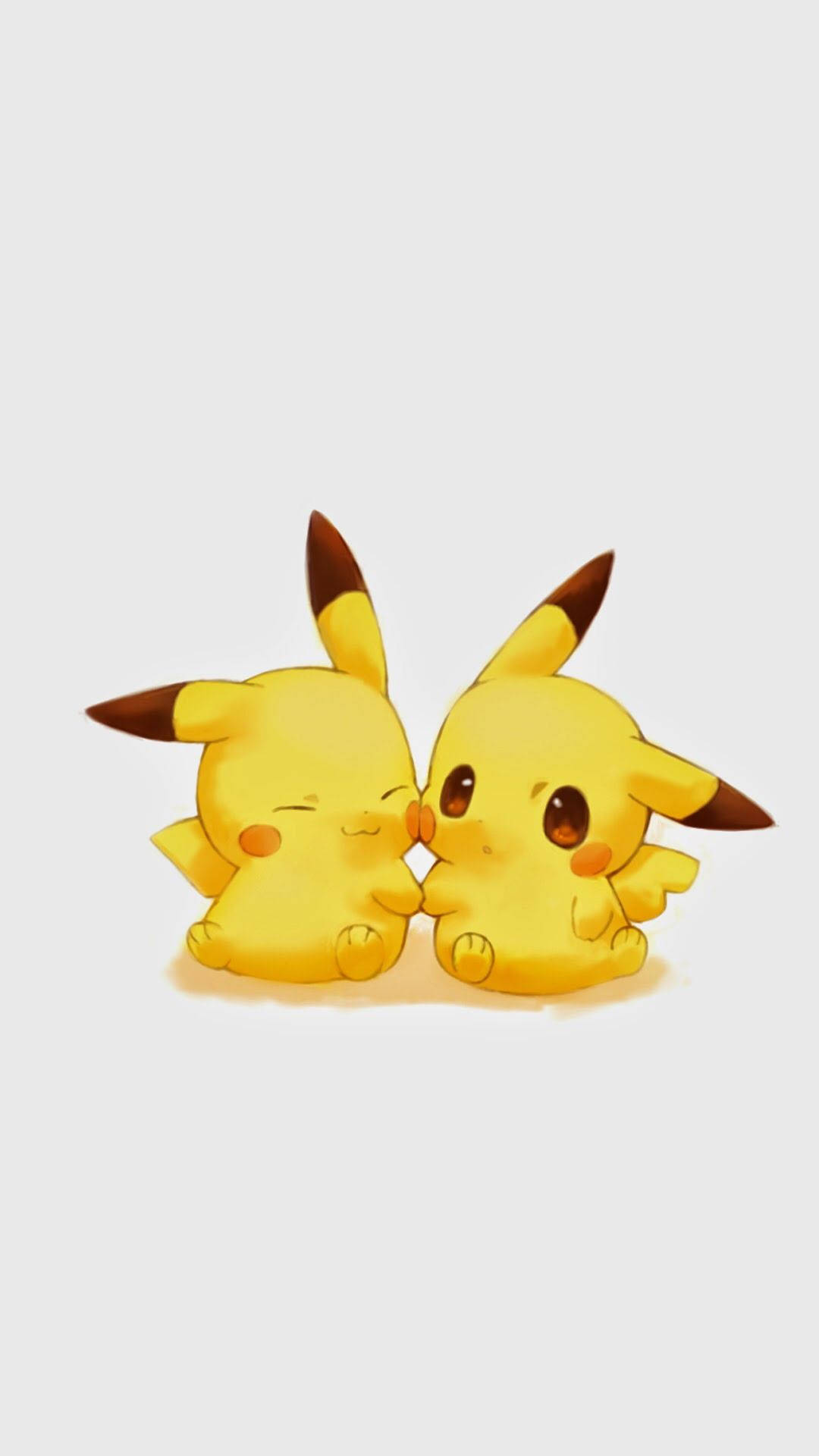 Hình nền tác phẩm nghệ thuật Pikachu dạng chibi.