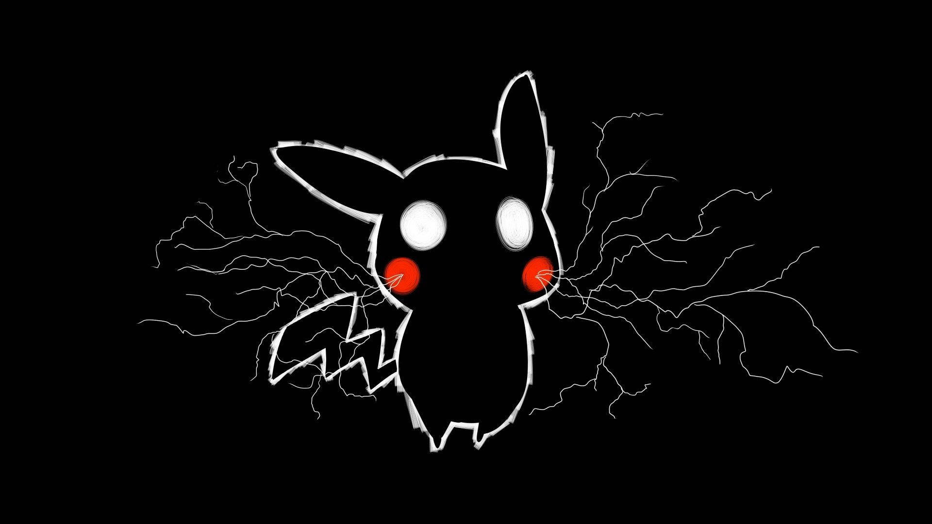 Pikachu Đen Dễ Thương Hình nền