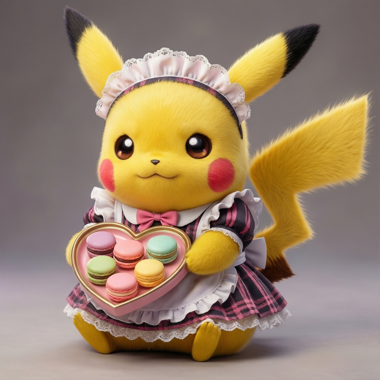 Pikachu Hầu Gái Kawaii Hình nền
