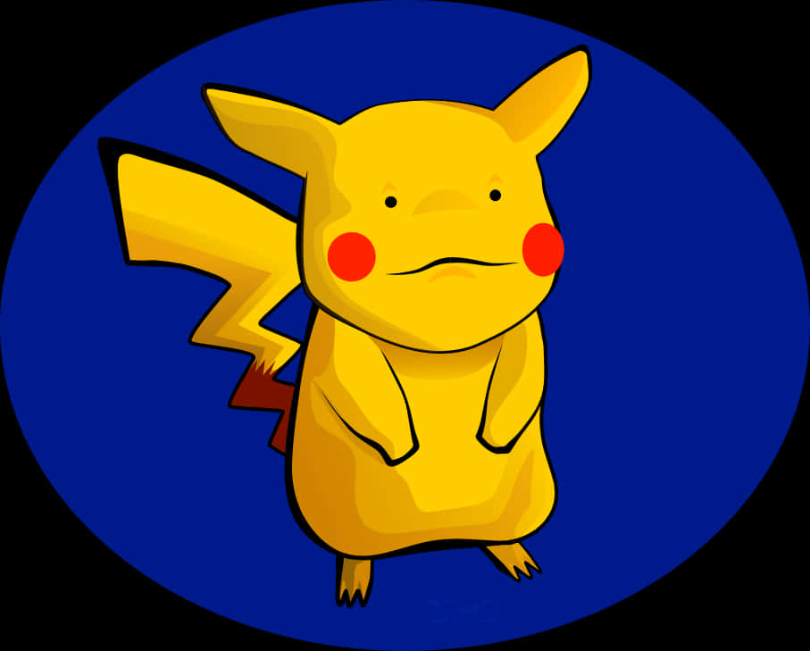 Pikachu nền xanh nghệ thuật vector Hình nền