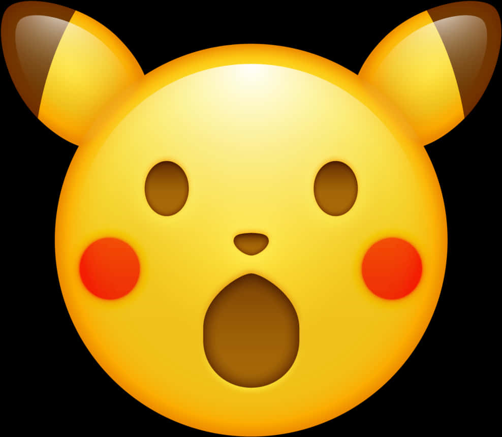 Pikachu ngạc nhiên Emoji Hình nền