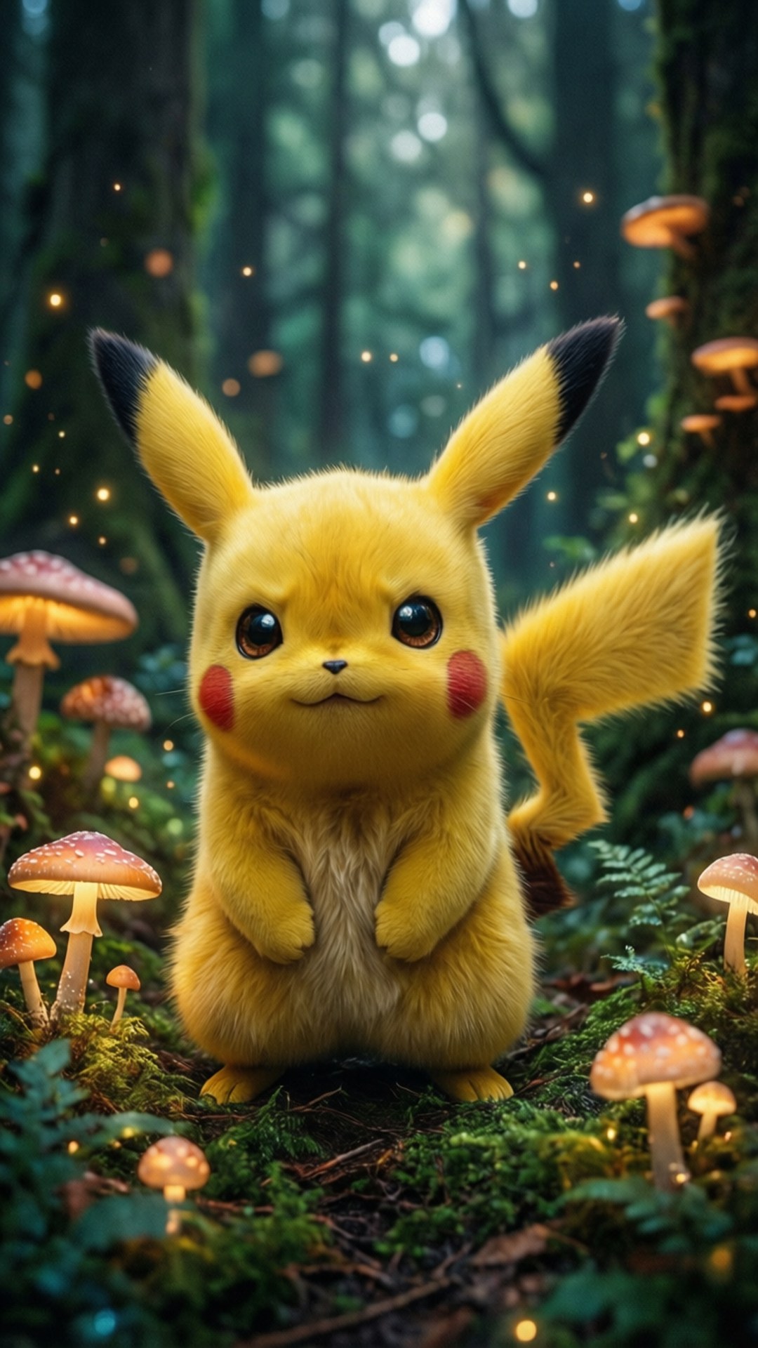 Pikachu trong khu rừng huyền diệu Hình nền
