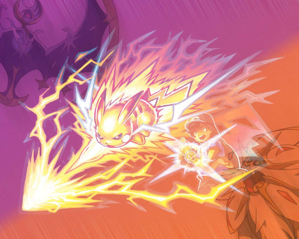Pikachu và Ash trong Pokémon Sun và Moon Hình nền
