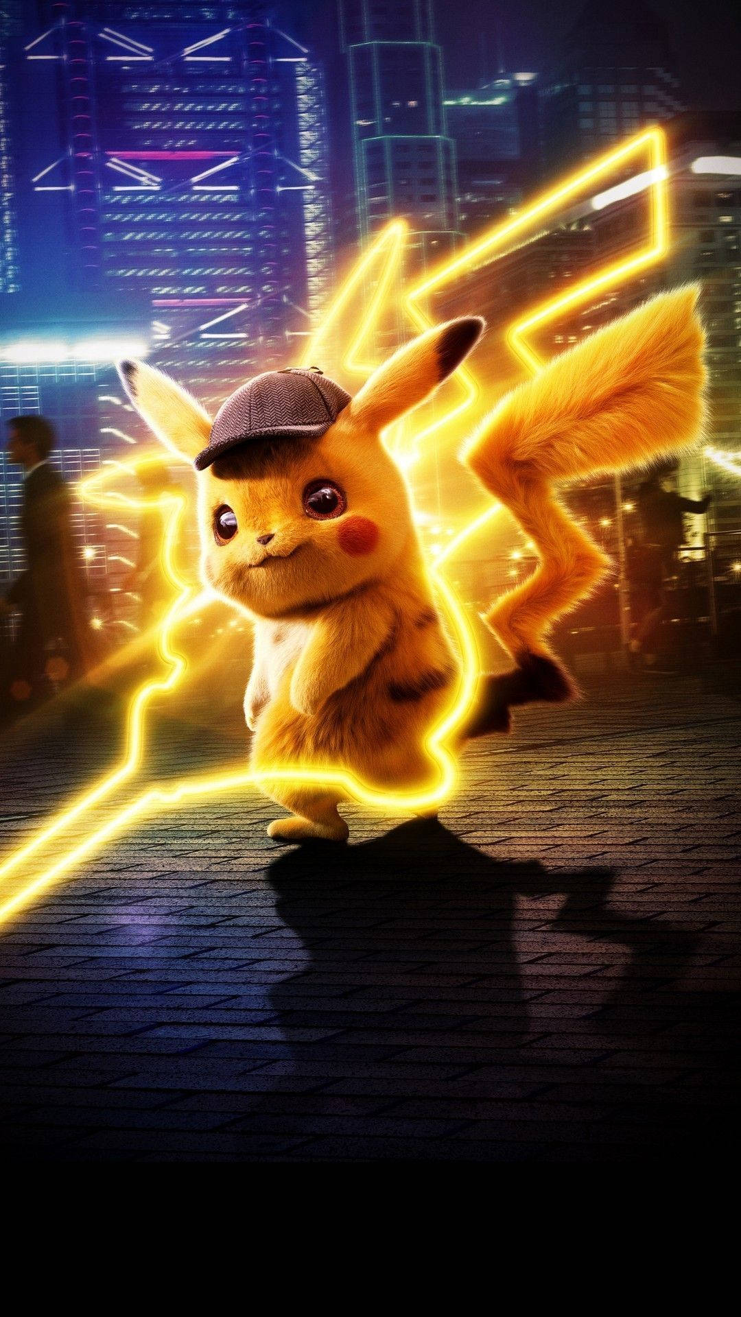 Pikachu với tia sét vàng Hình nền