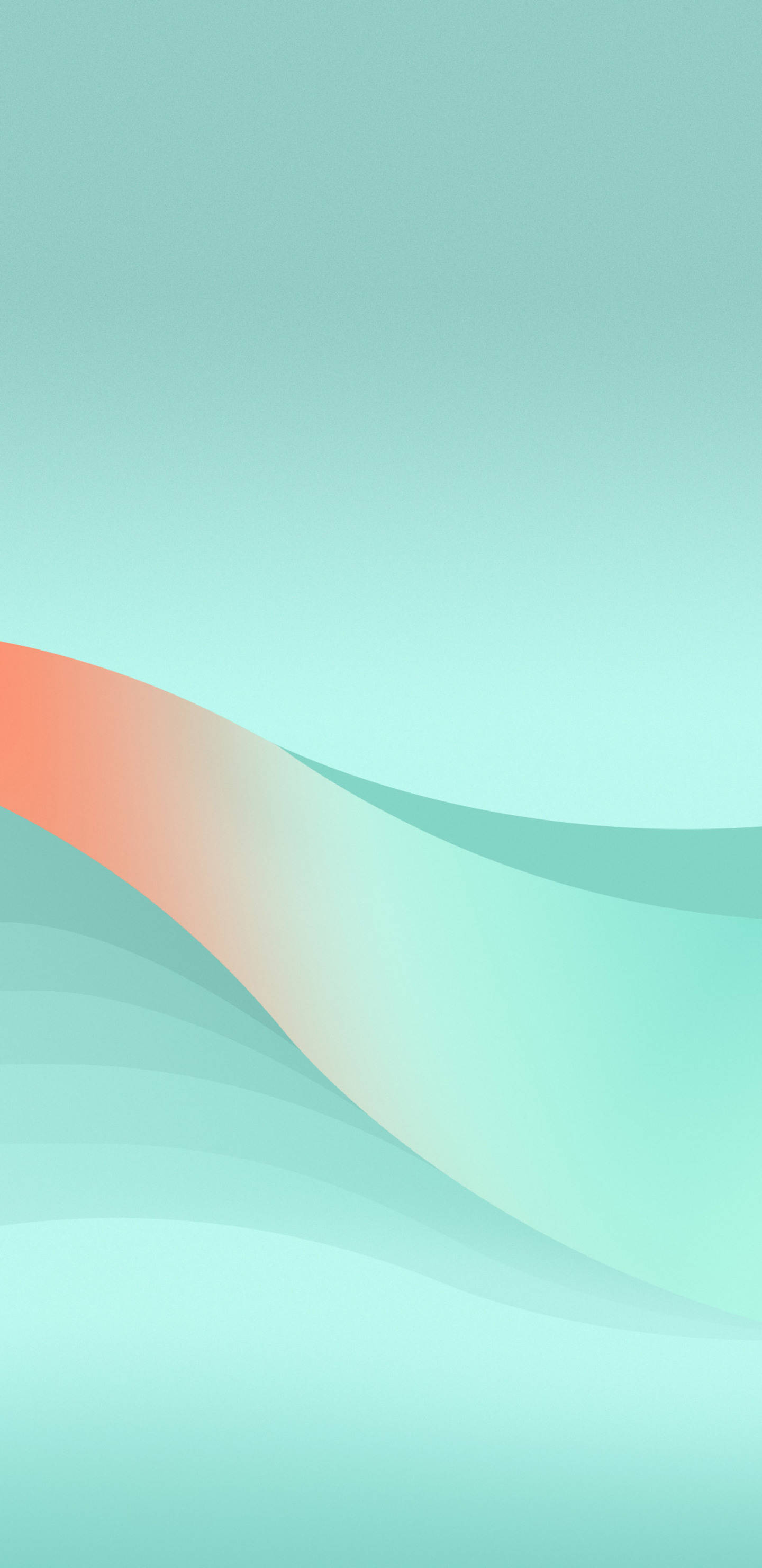 Pixel 3 XL Gradient Xanh Lá Sóng Hình nền