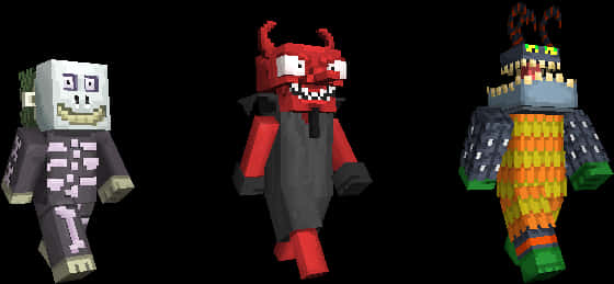 Pixel Art Các Nhân Vật Đêm Kinh Hoàng Hình nền
