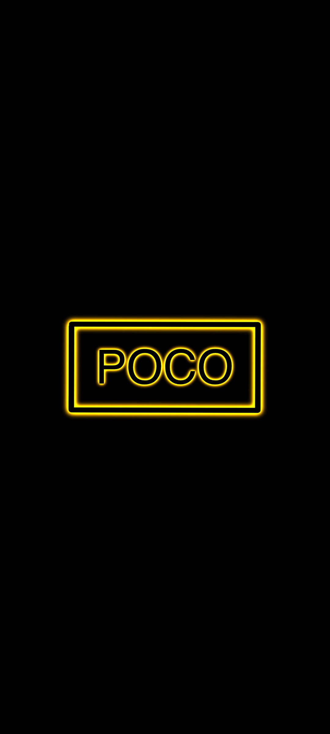 POCO X2 Phông Chữ Vàng Hình nền