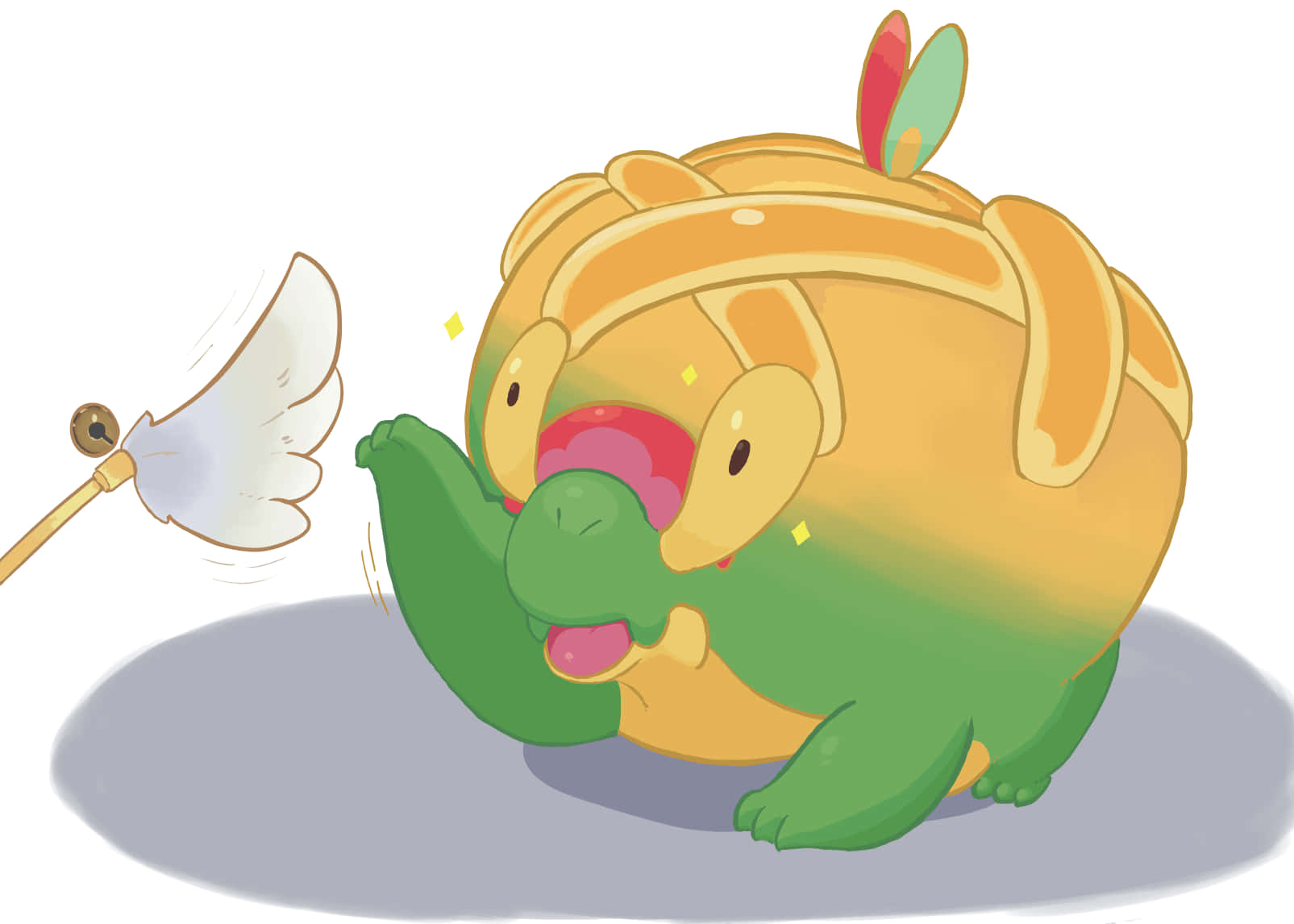 Pokémon Appletun Khuôn Mặt Dễ Thương Hình nền