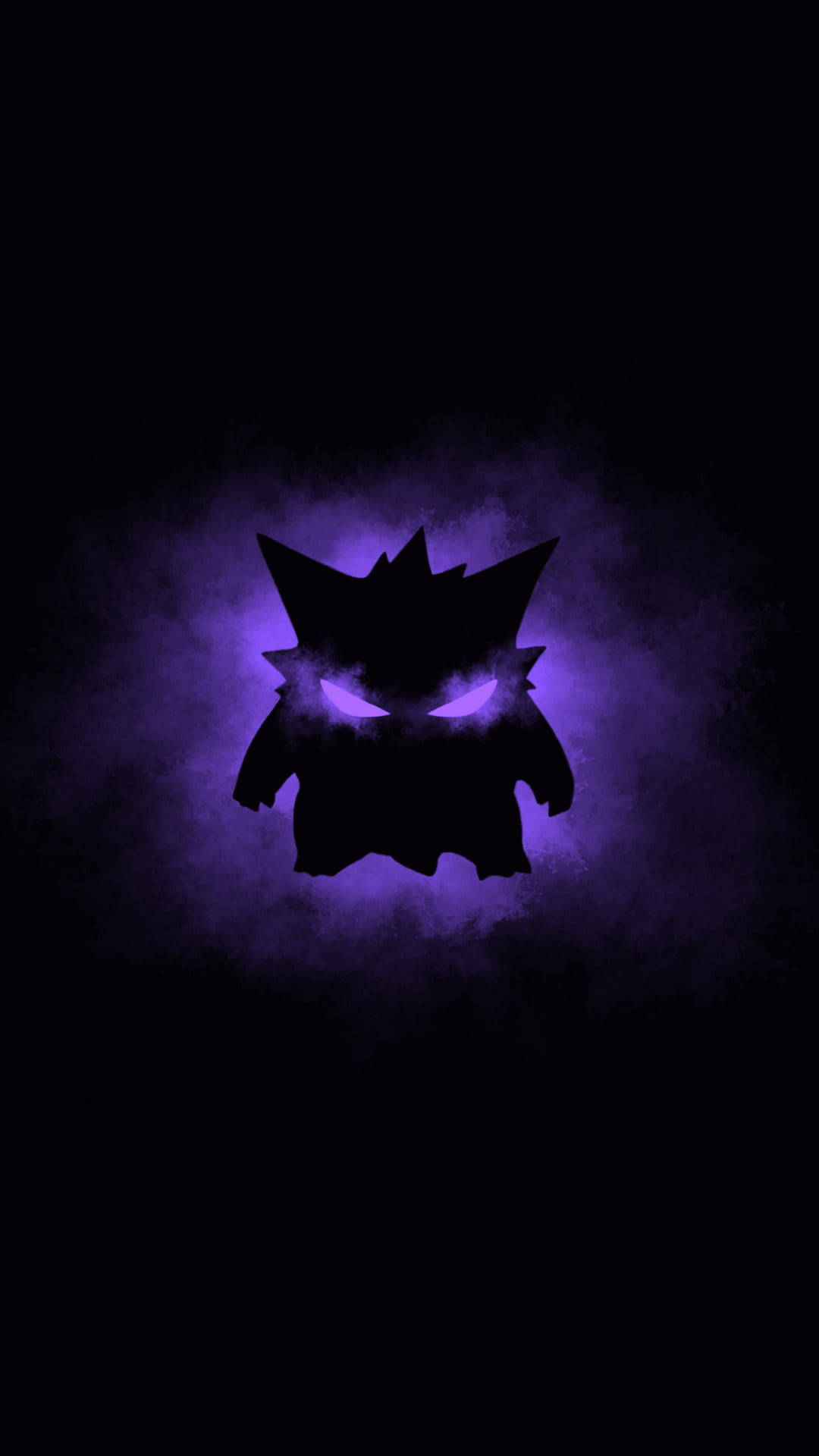 Pokémon Gengar Tím Đậm cho iPhone Hình nền