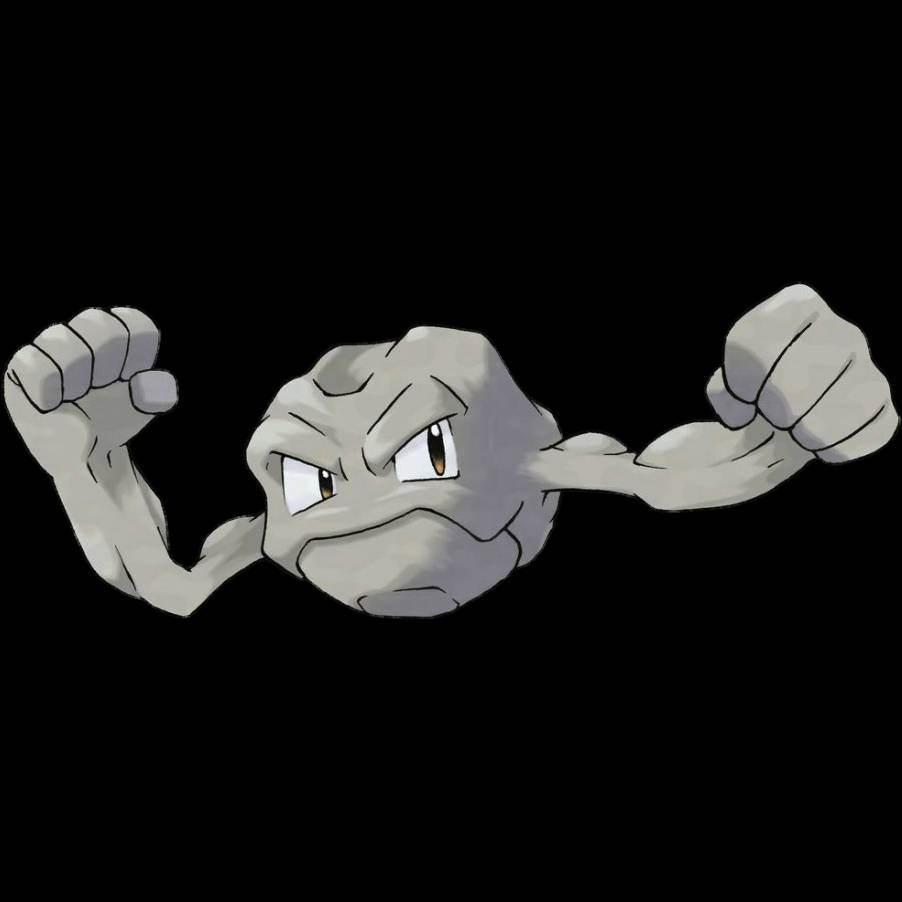 Pokemon Geodude Với Nền Trắng Hình nền