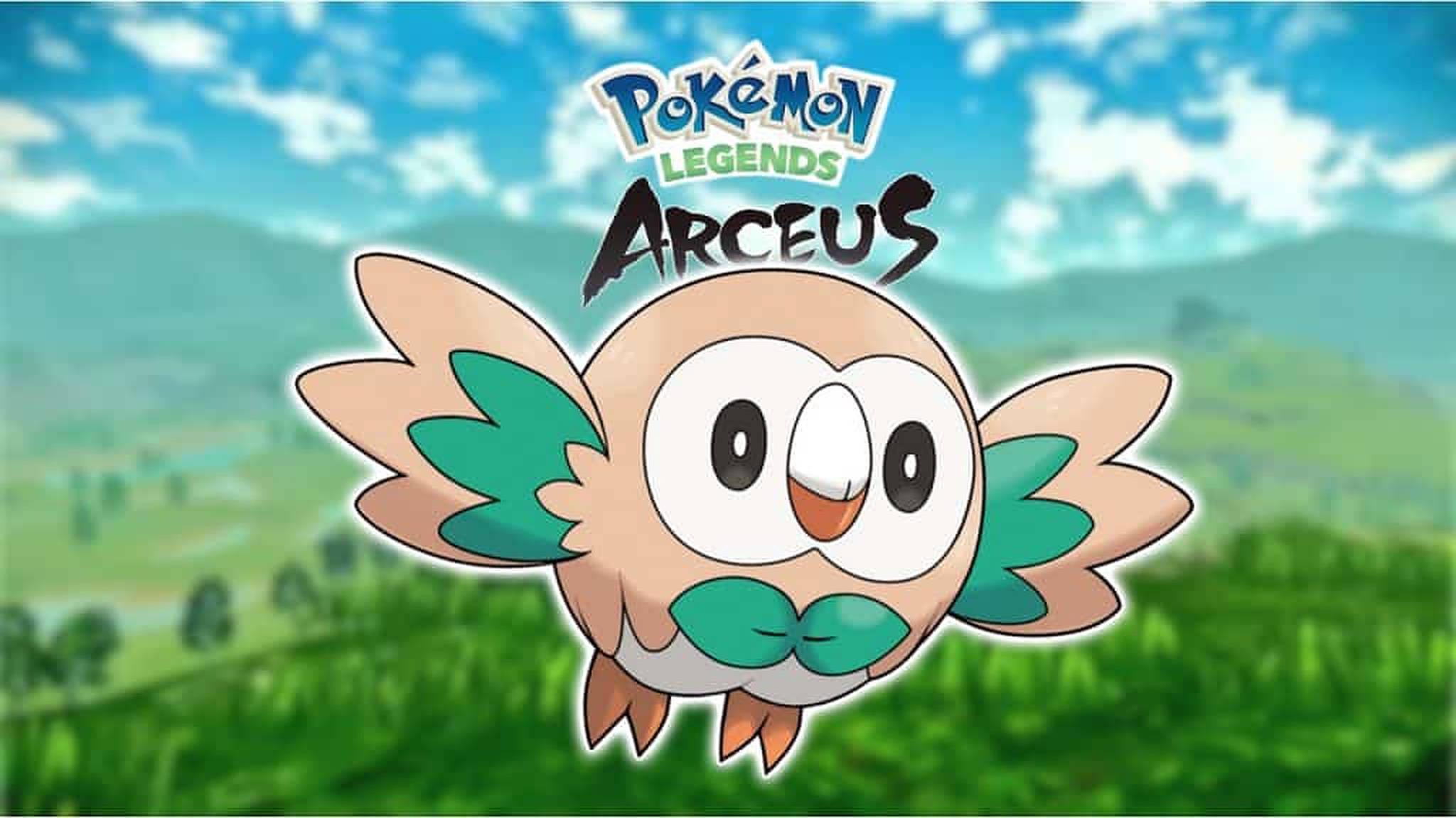Pokemon Huyền Thoại Arceus Rowlet Hình nền