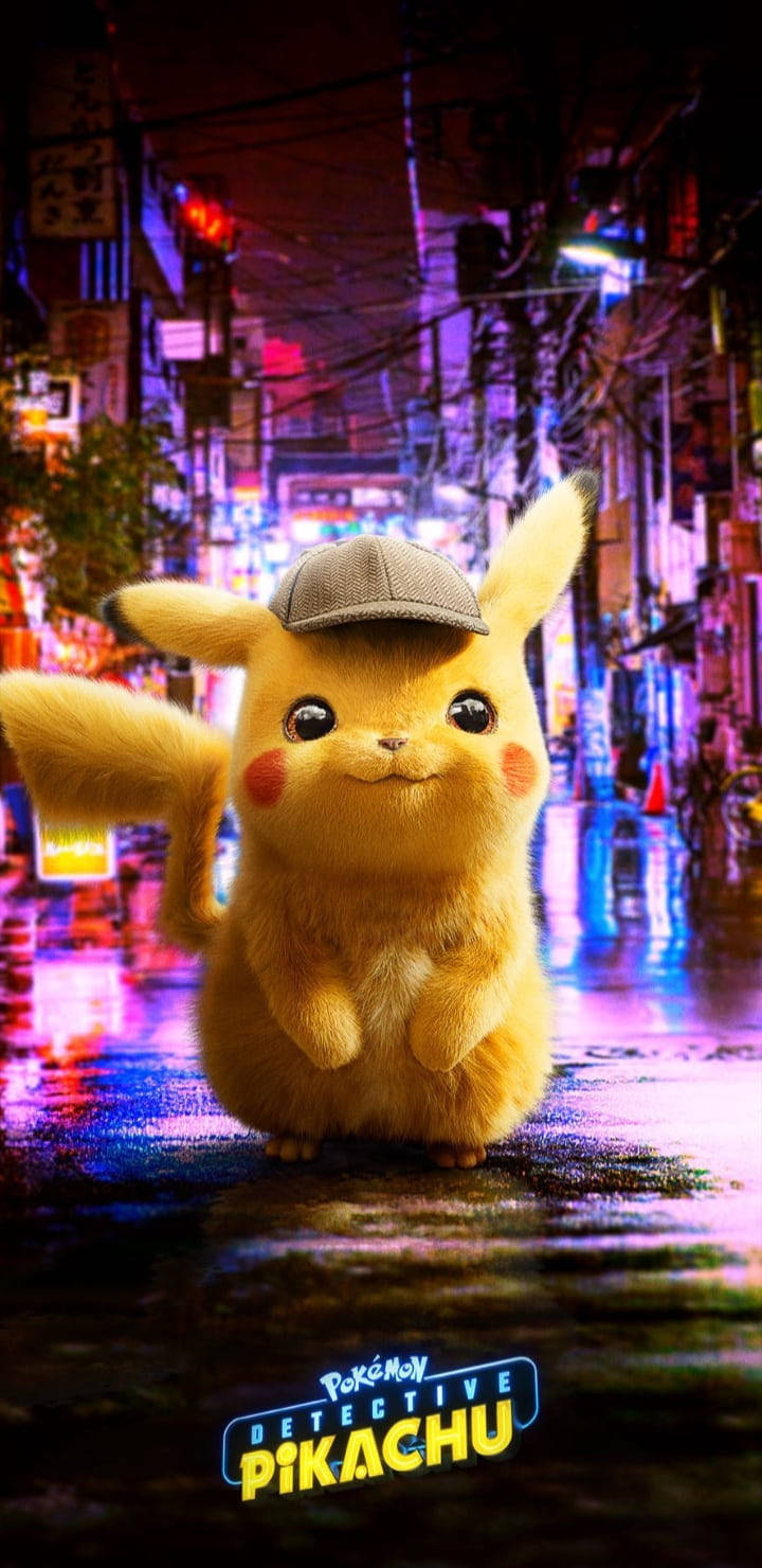 Pokemon Điện Thoại Thám Tử Pikachu Cười Hình nền