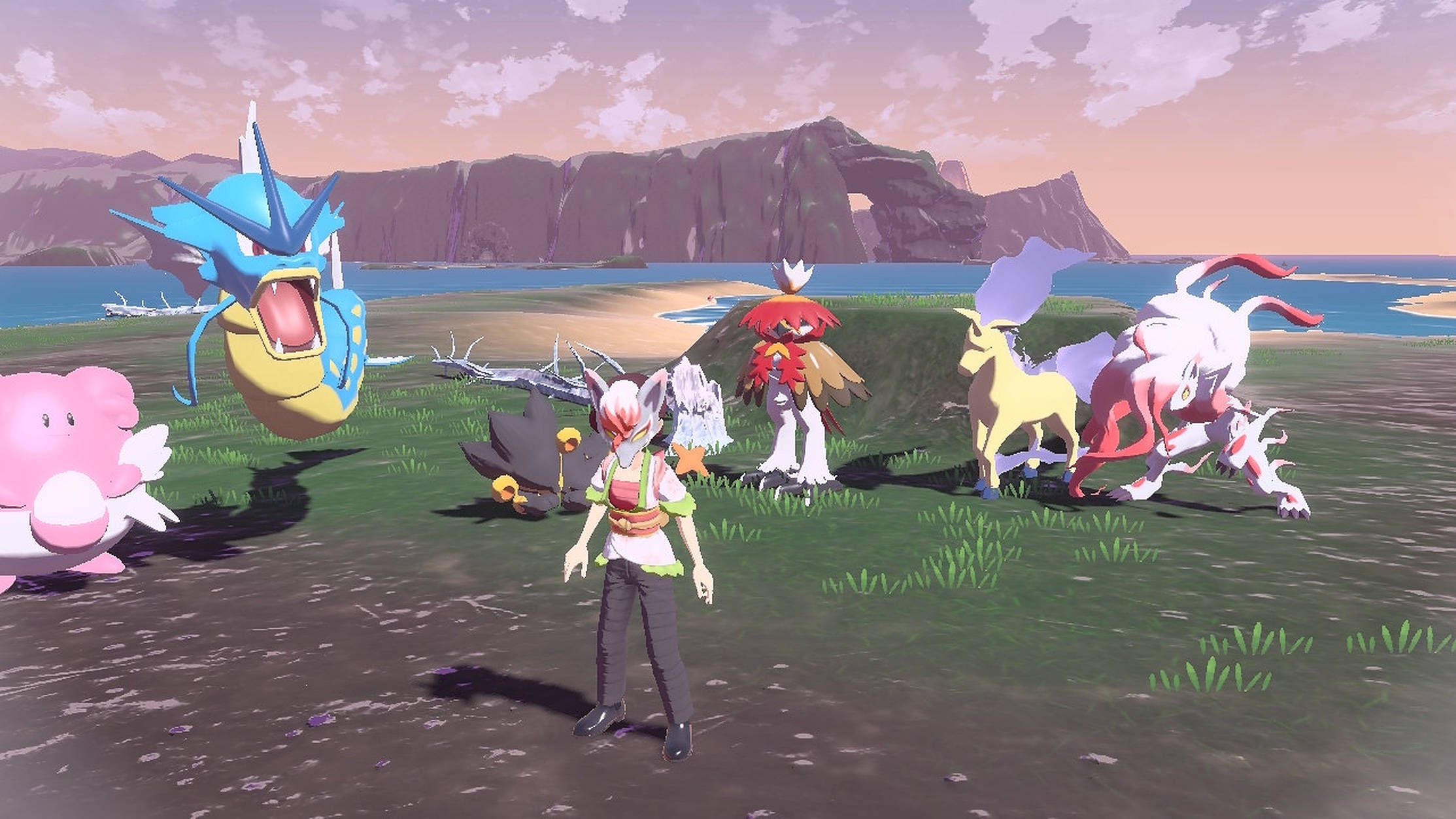 Pokemon Legends Arceus Bãi Biển Hình nền