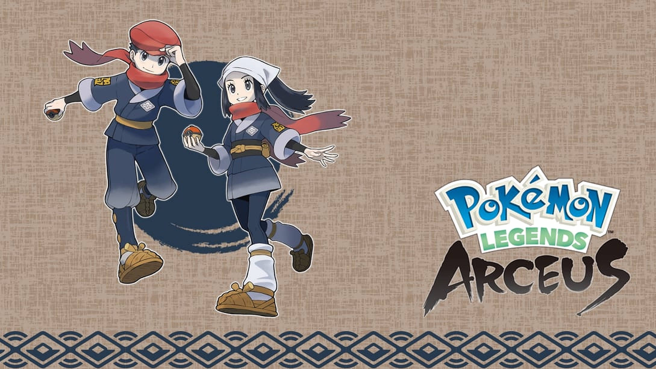 Pokemon Legends Arceus Akari và Rei Hình nền