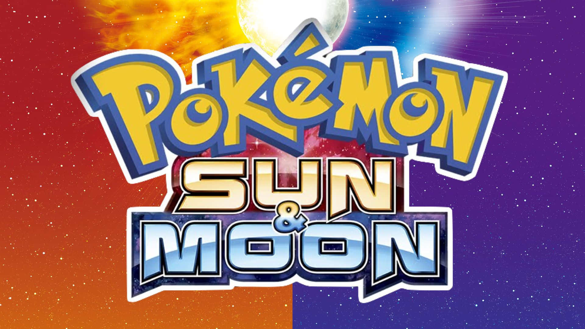 Pokemon Sun và Moon Màu Cam Và Tím Hình nền
