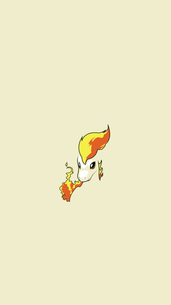 Ponyta mặt lửa Pokemon iPhone Hình nền