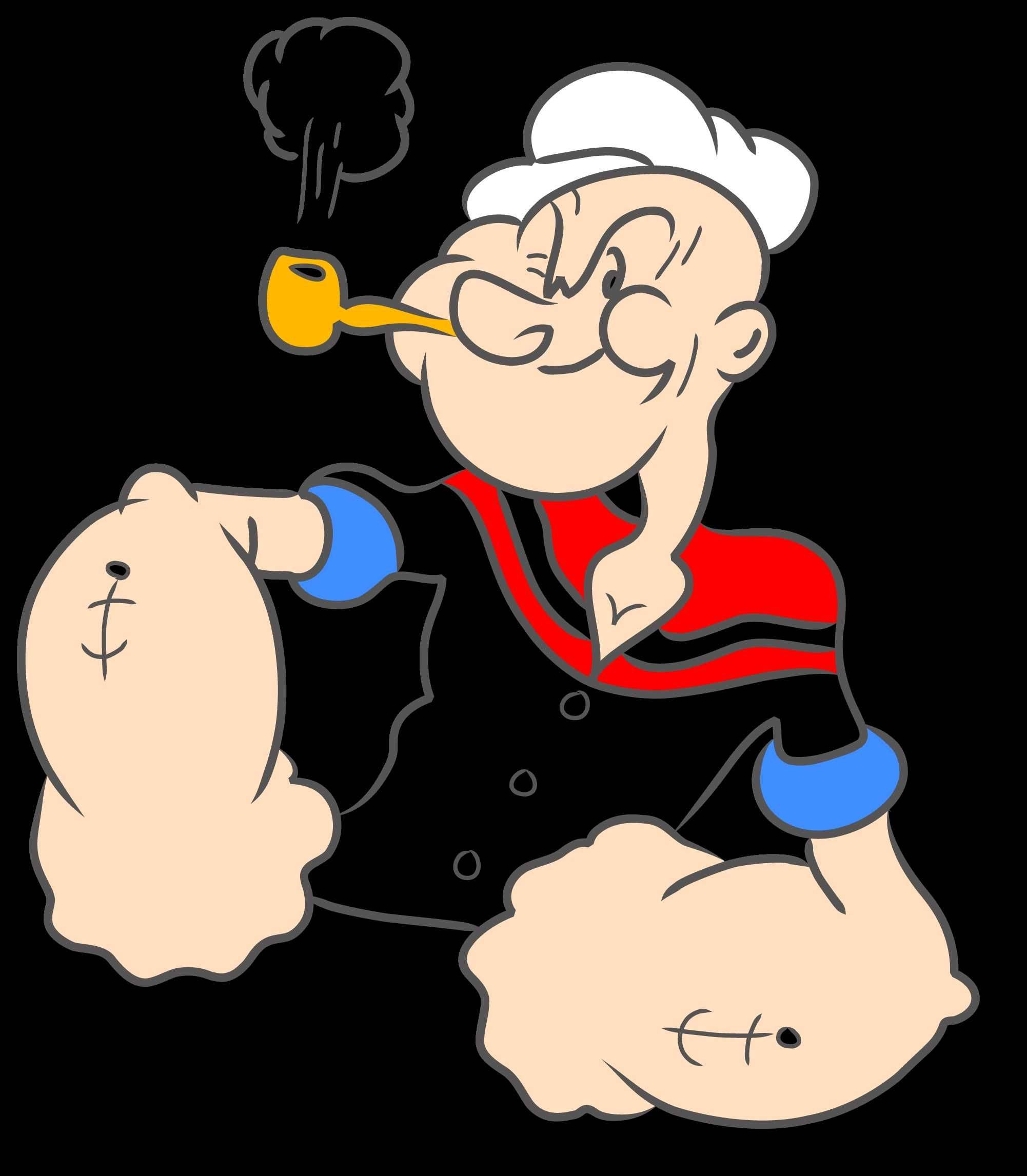Popeye tạo dáng vui vẻ Hình nền