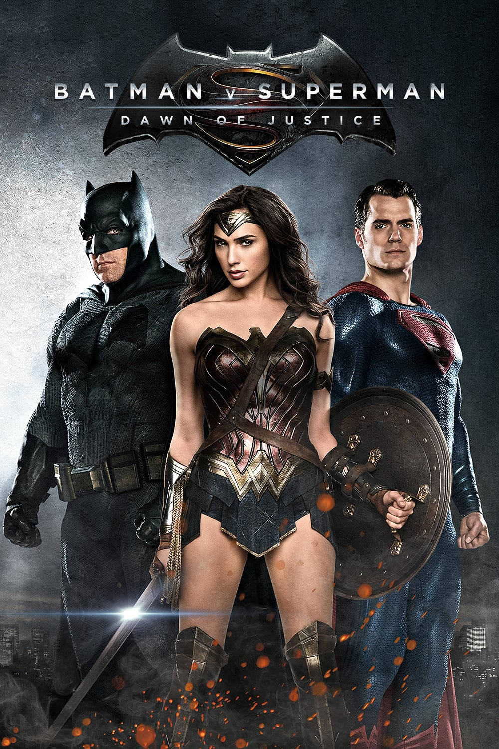 Poster Batman V Superman Dawn Of Justice có Wonder Woman Hình nền