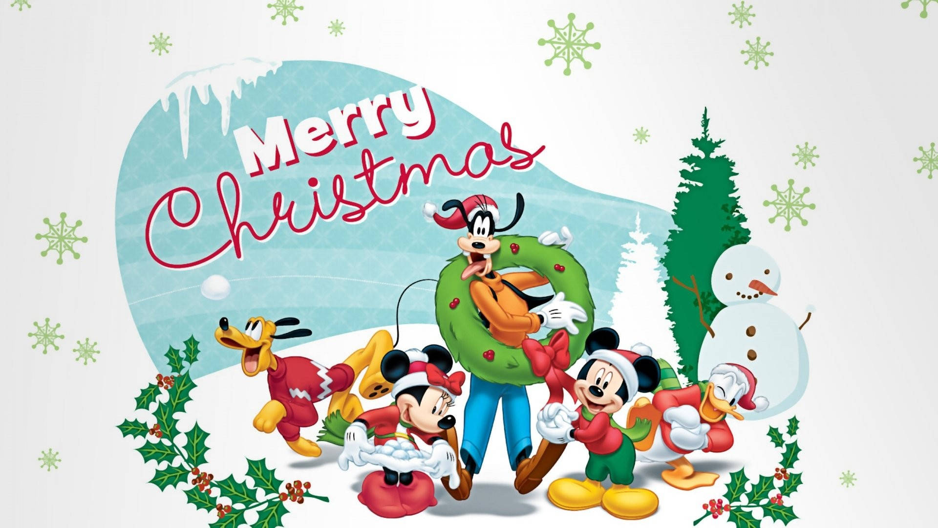 Poster Giáng Sinh Hài Hước Với Chuột Mickey Hình nền