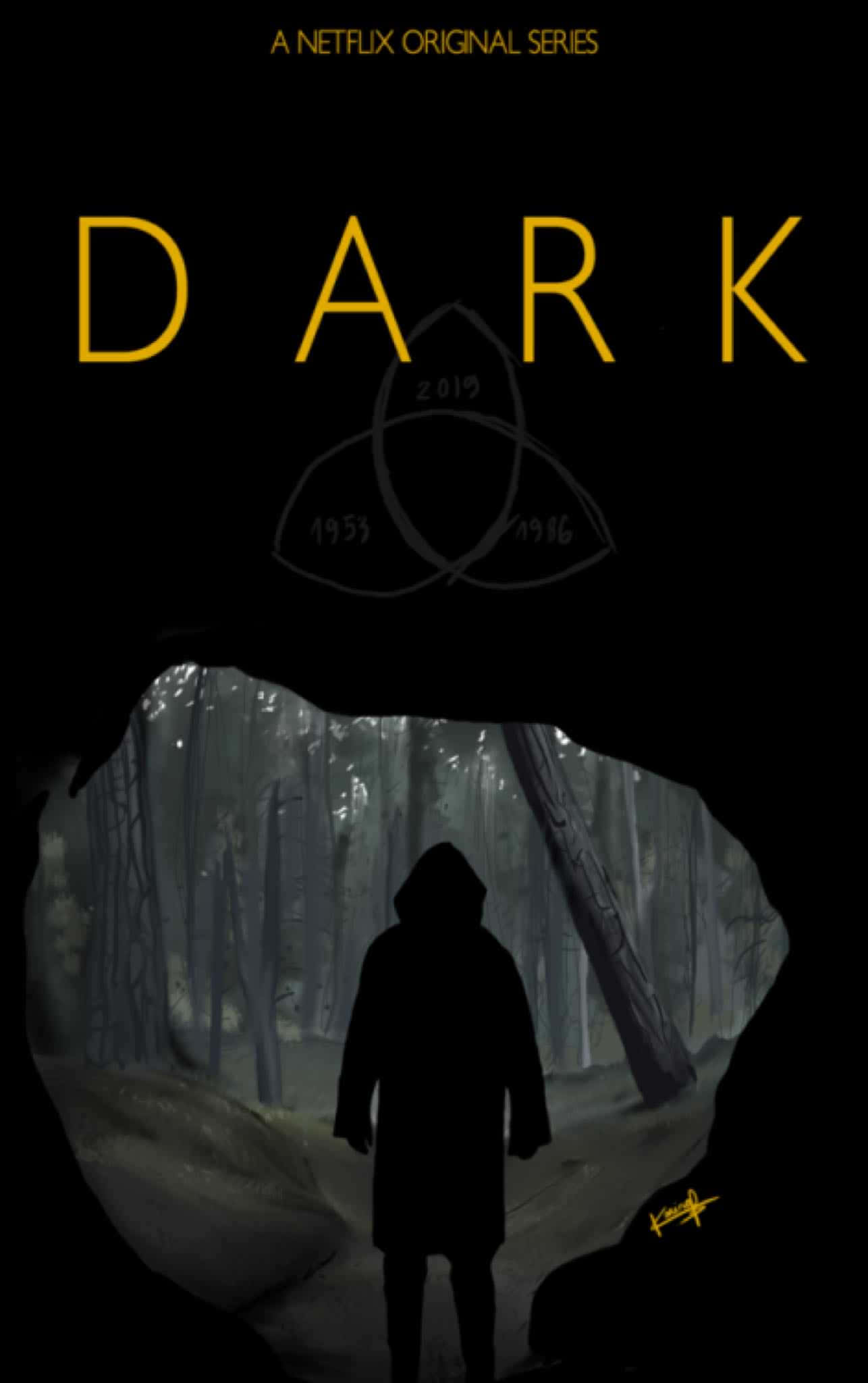 Poster Gốc Dark Netflix Tối Hình nền