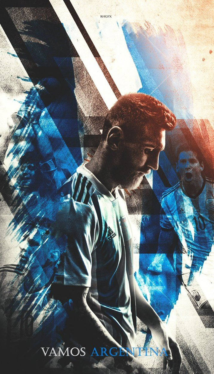 Poster Messi Argentina Vamos Hình nền
