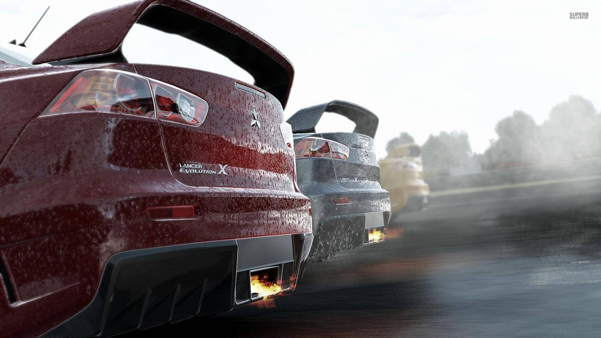 Project Cars Red Car Cut View Hình nền