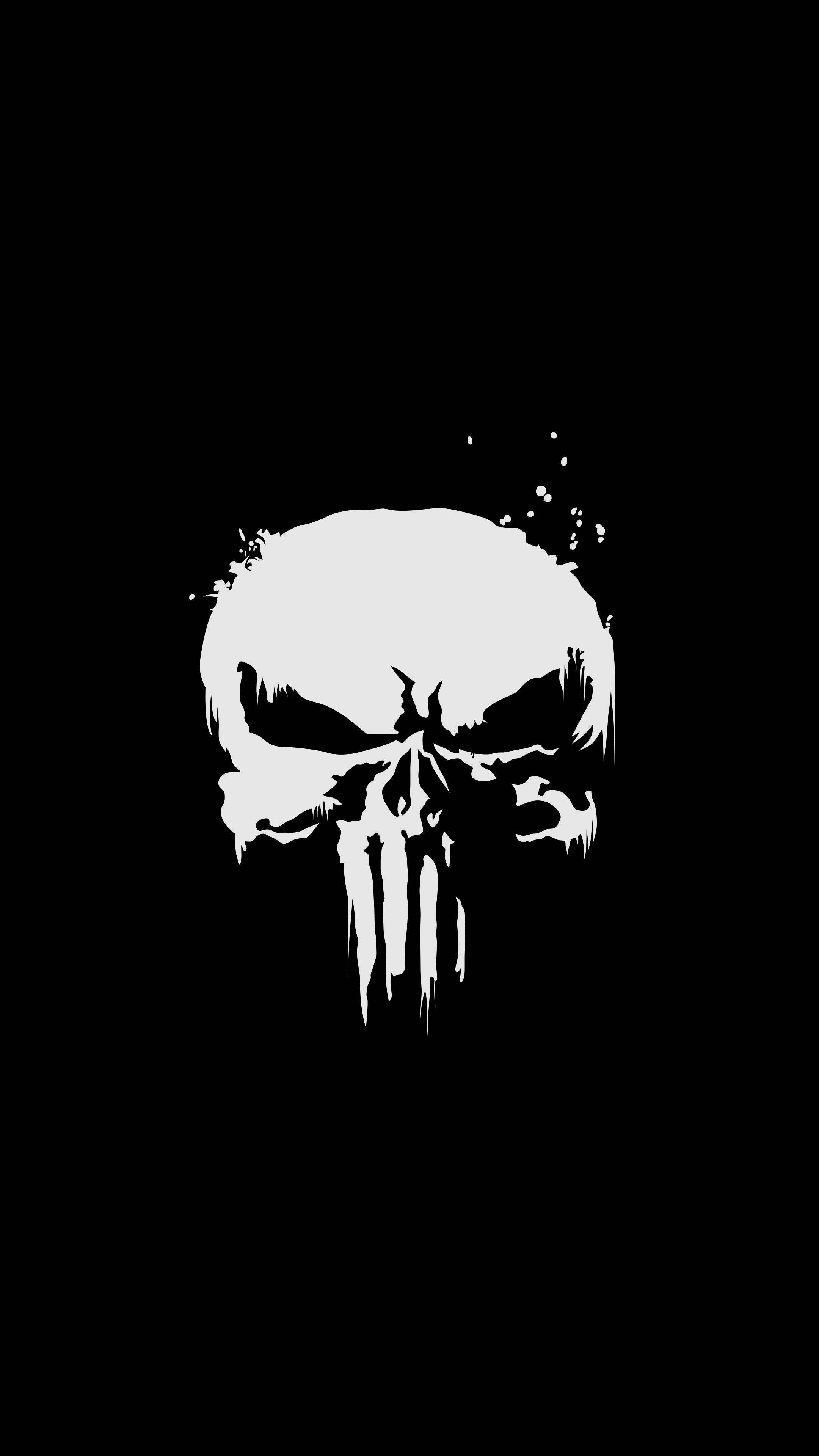Punisher 4K Siêu Nét Tối Cho Điện Thoại Hình nền