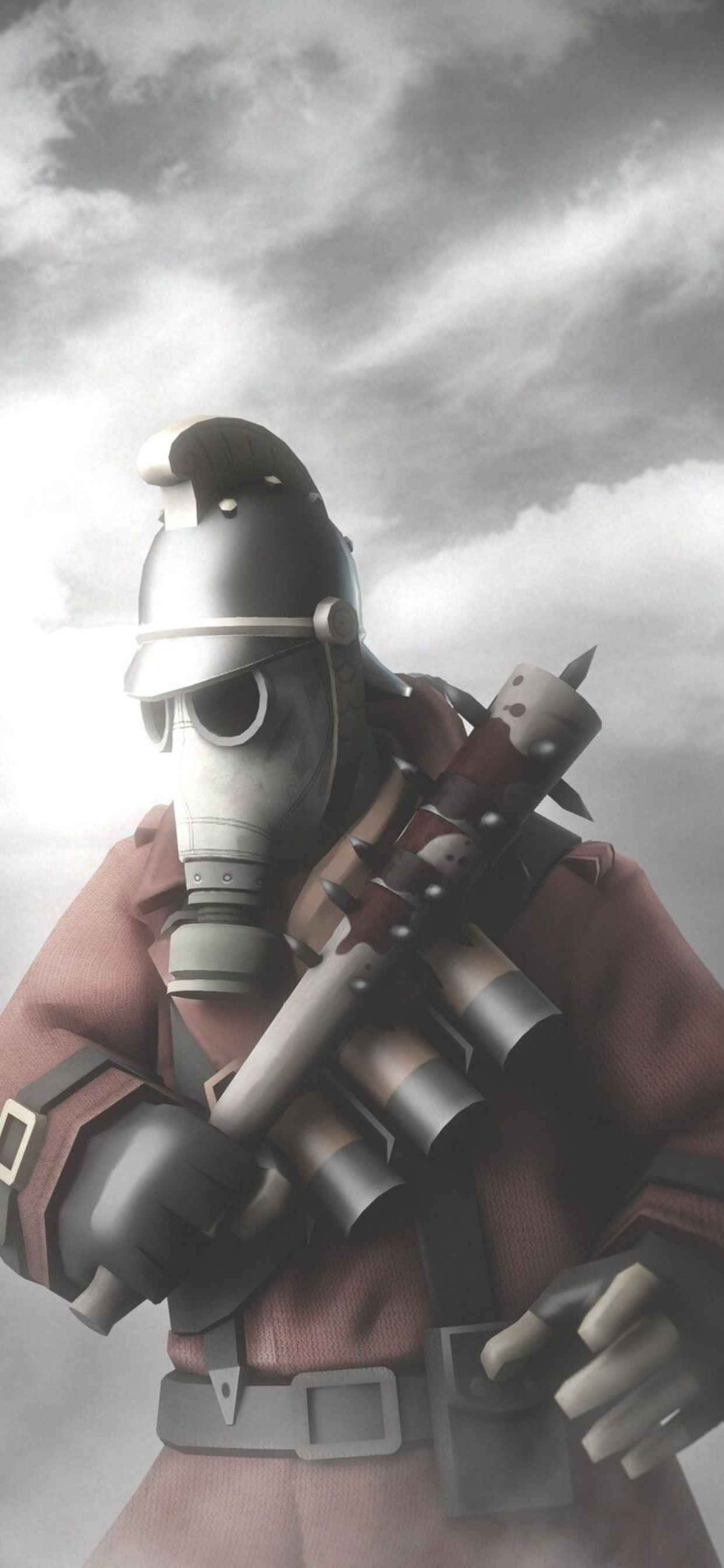 Nền Pygrayscale iPhone Xs Max Team Fortress 2 Hình nền