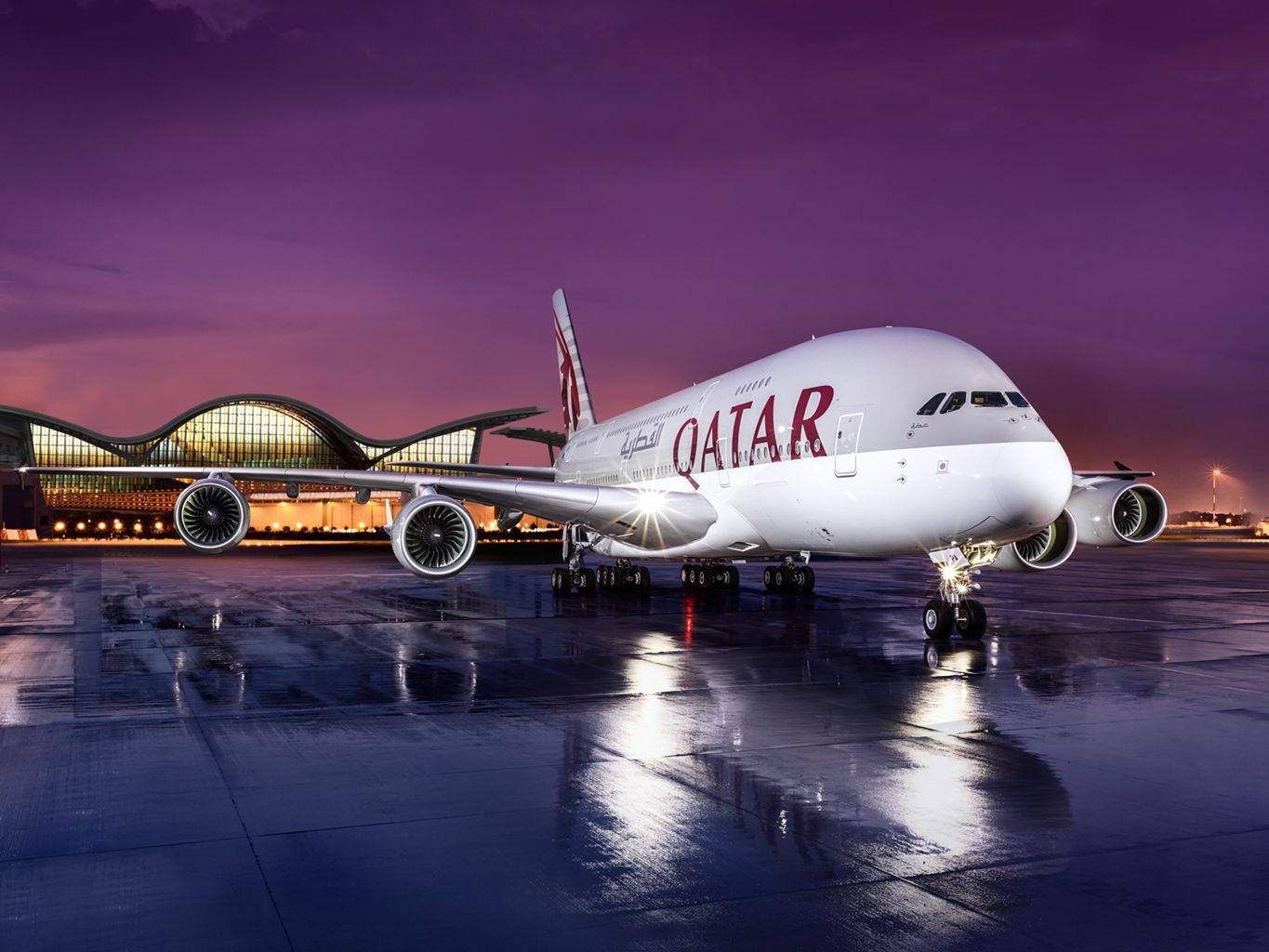 Qatar Airways Sẵn Sàng Cất Cánh Hình nền