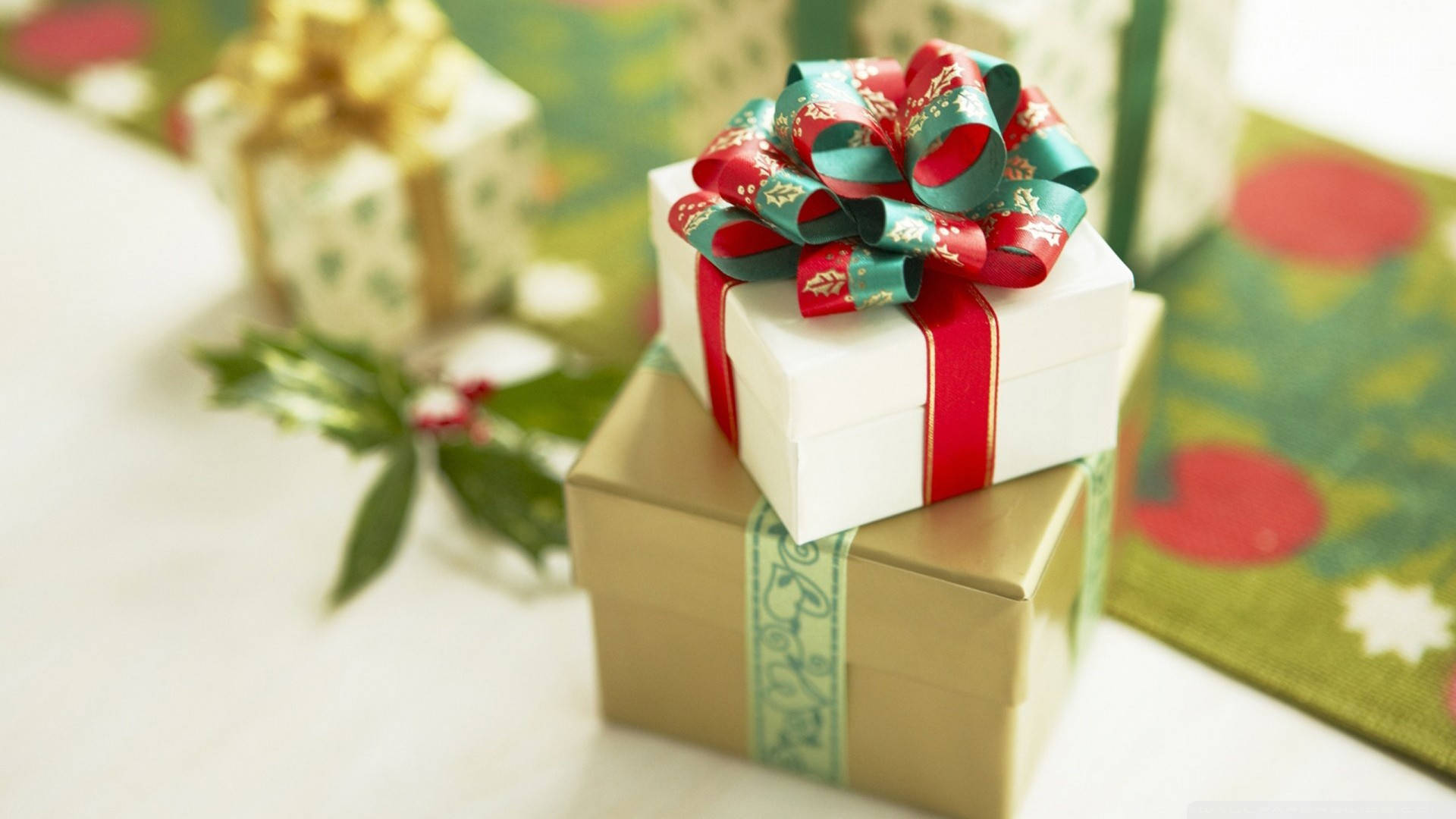 Quà Giáng Sinh Đơn Giản Hình nền