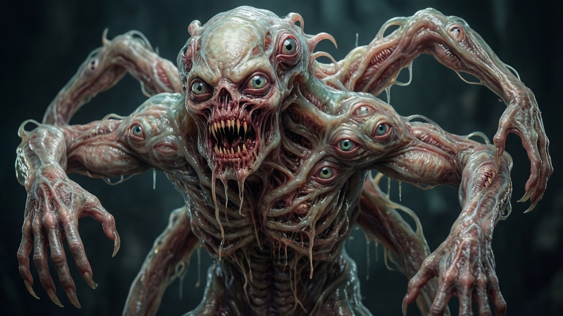 Quái Vật Lai Alien-Necromorph Hình nền