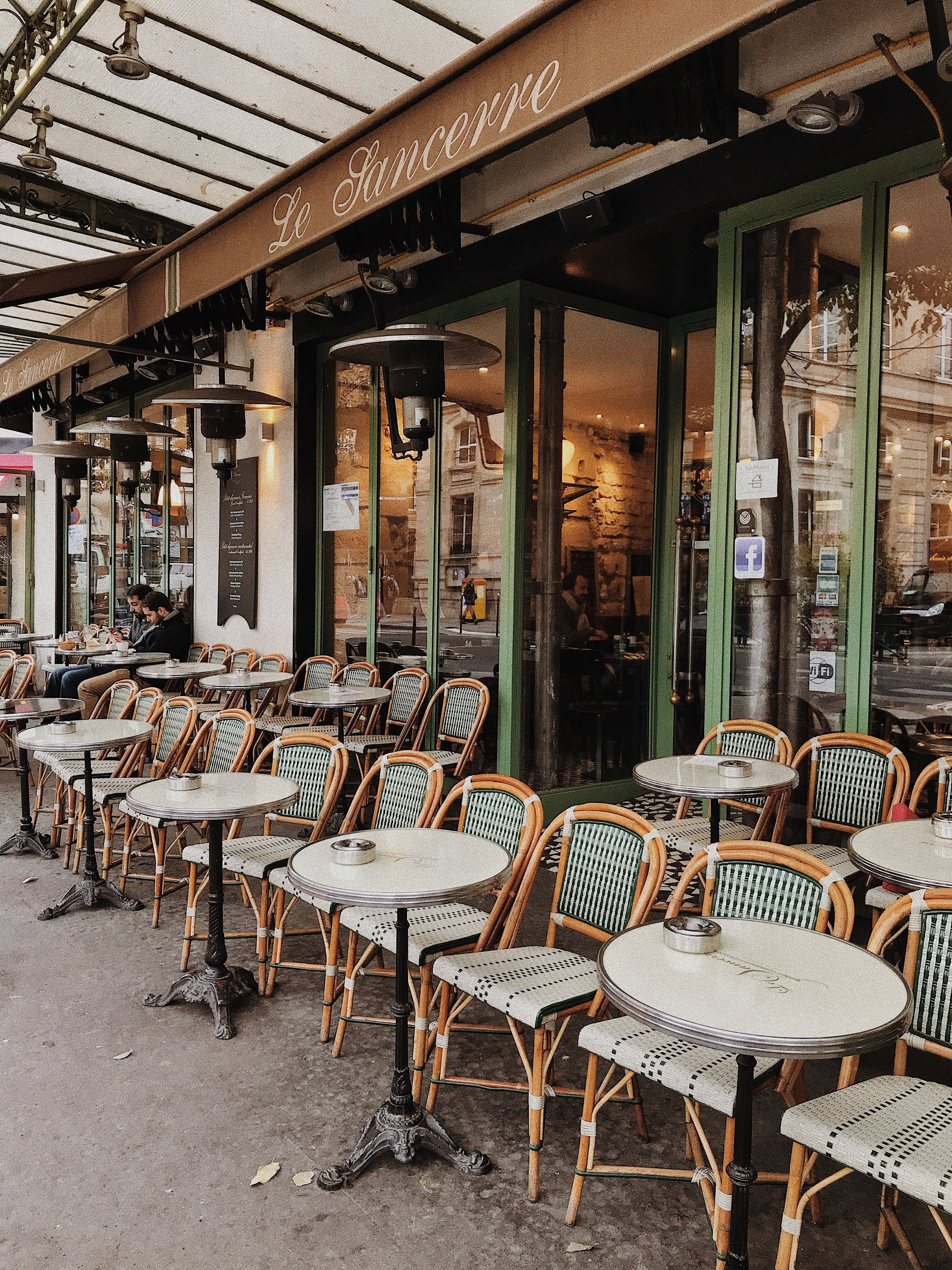 Quán cà phê Le Sancerre Paris Hình nền