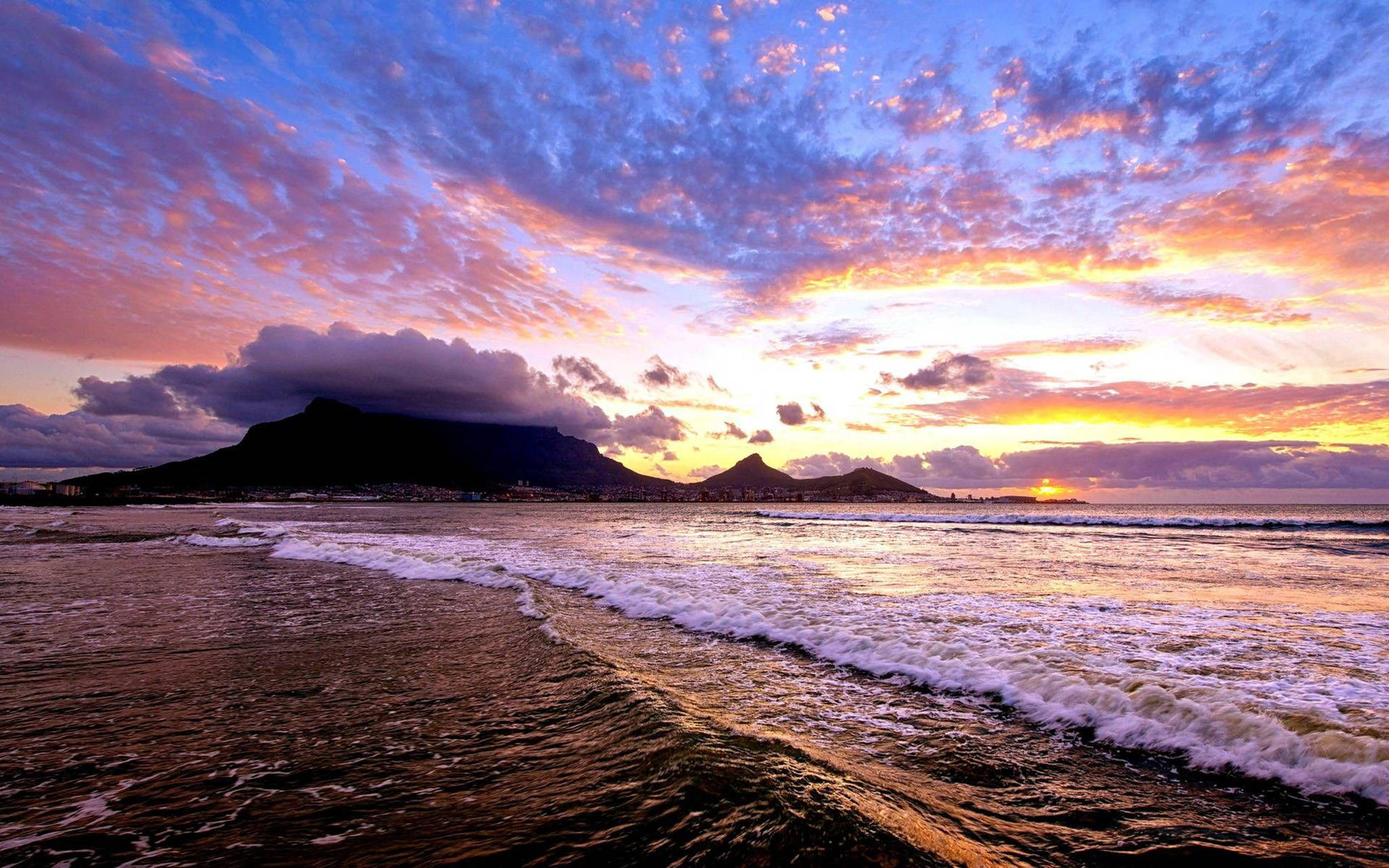 Quang cảnh đại dương ngoạn mục ở Cape Town Hình nền