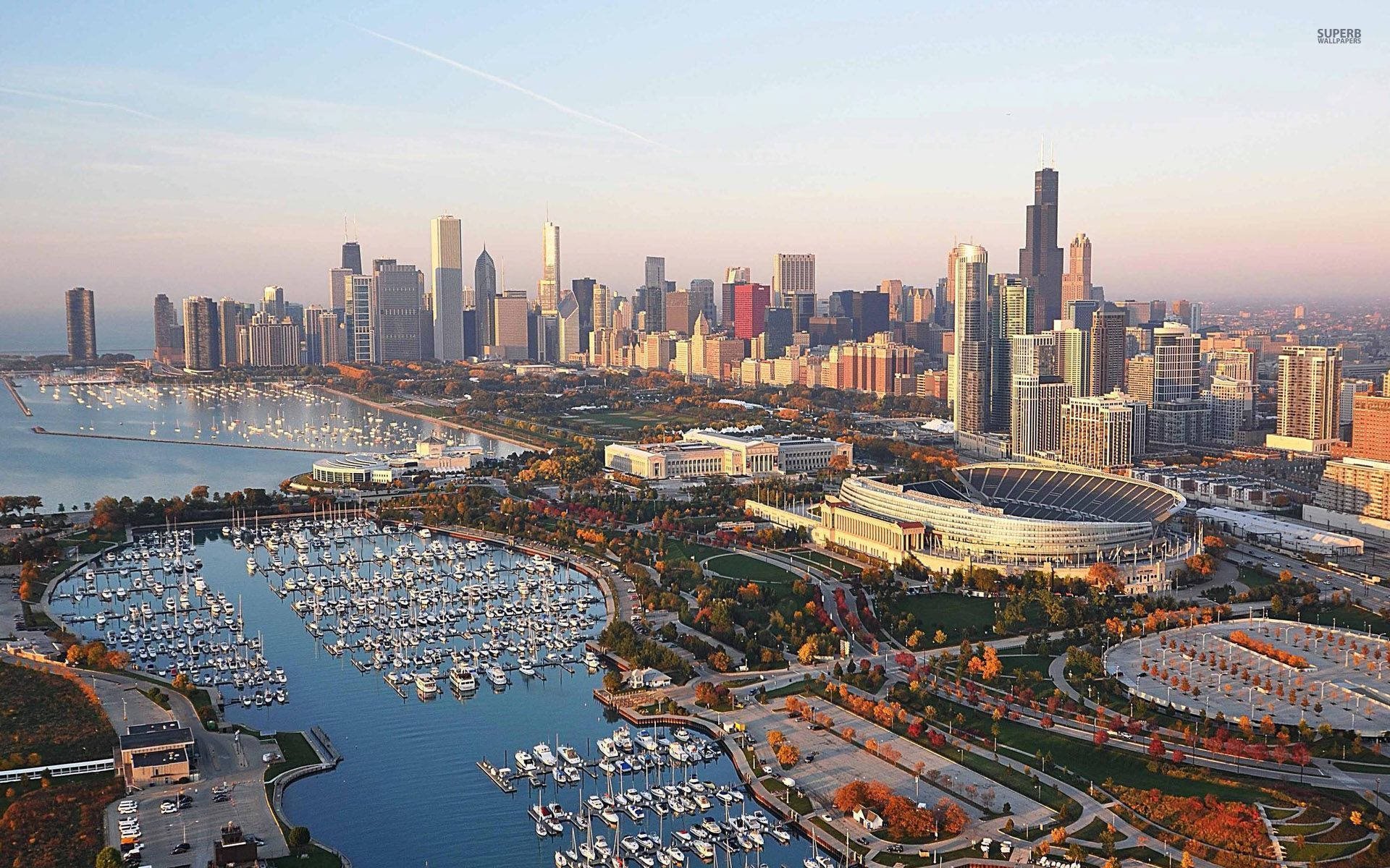 Quang Cảnh Chicago Hình nền