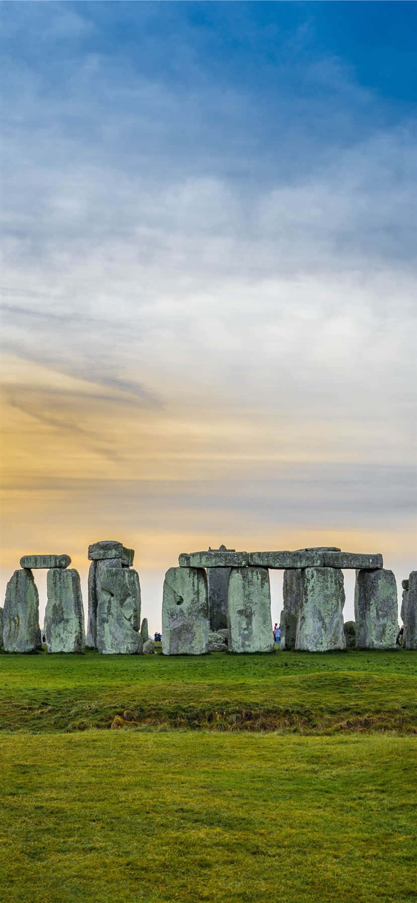 Quang cảnh hùng vĩ của Stonehenge lúc hoàng hôn Hình nền