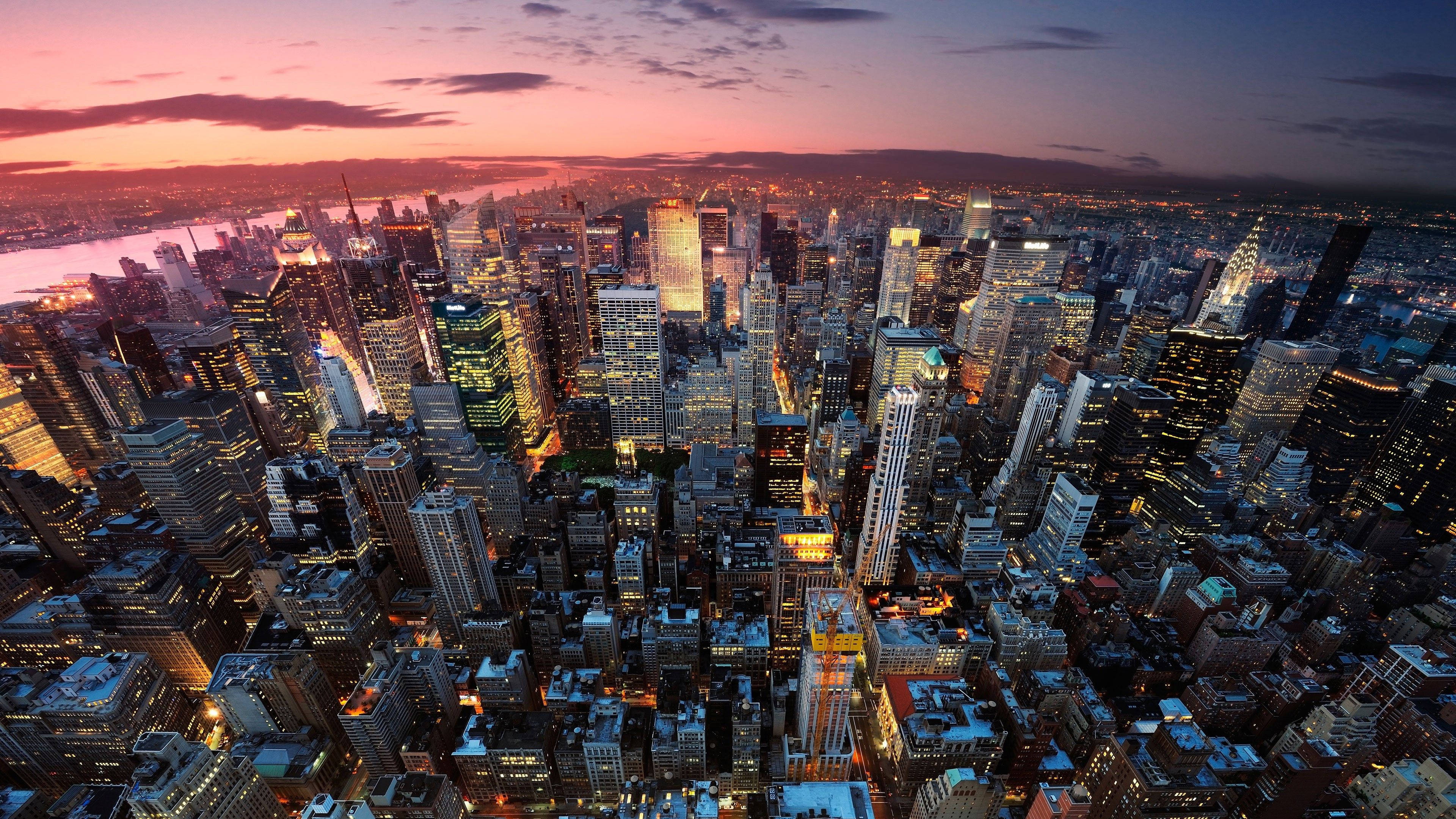 Quang cảnh ngoạn mục của Thành phố New York Hình nền