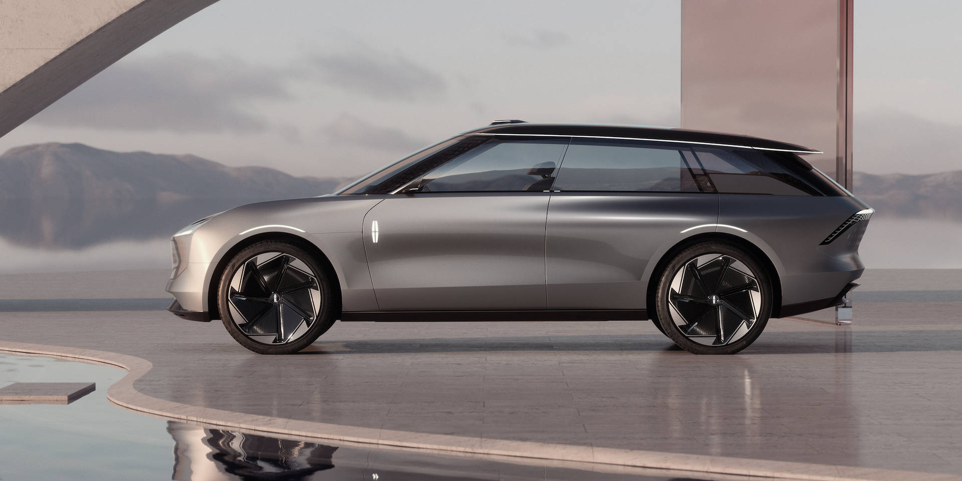 Quảng cáo xe Lincoln màu nâu
