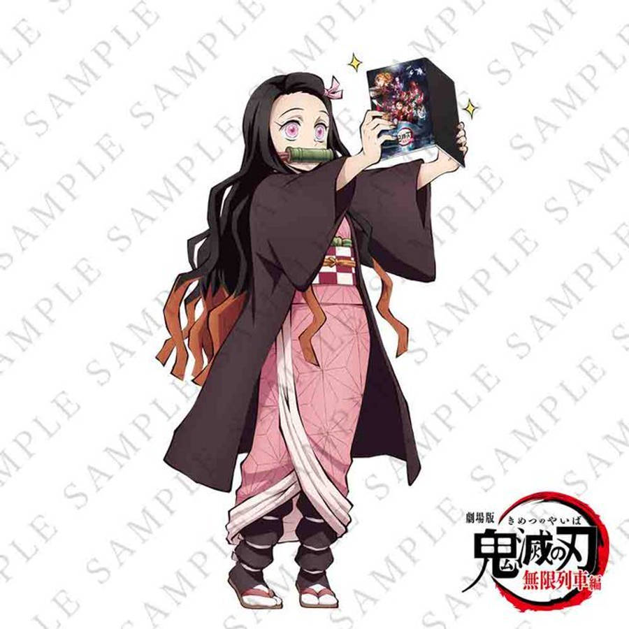 Quỷ Nhẫn Nezuko Cầm Sách Hình nền