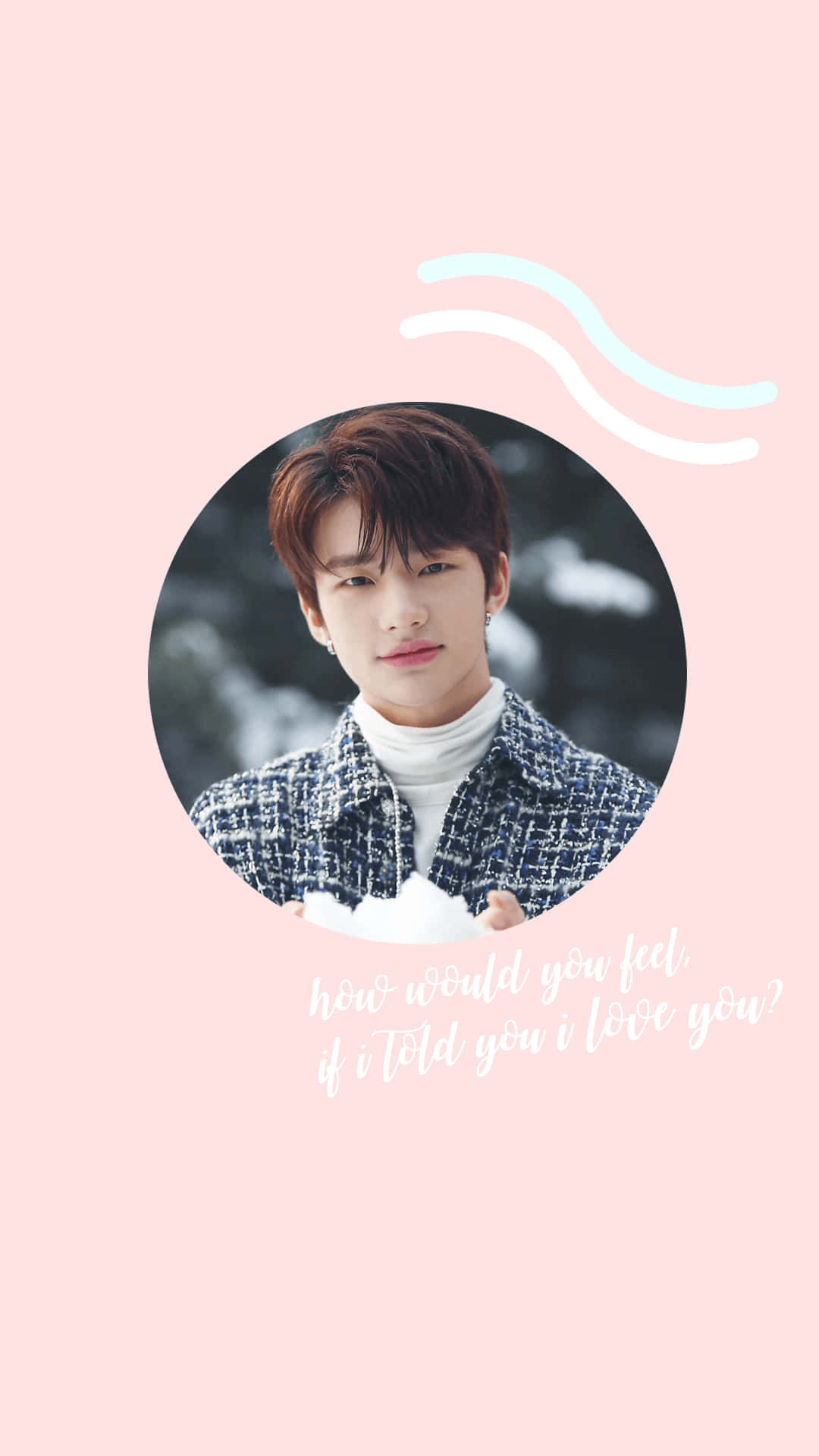 Rapper Hàn Quốc Hyunjin Phong Cách Thẩm Mỹ Hồng Pastel Hình nền