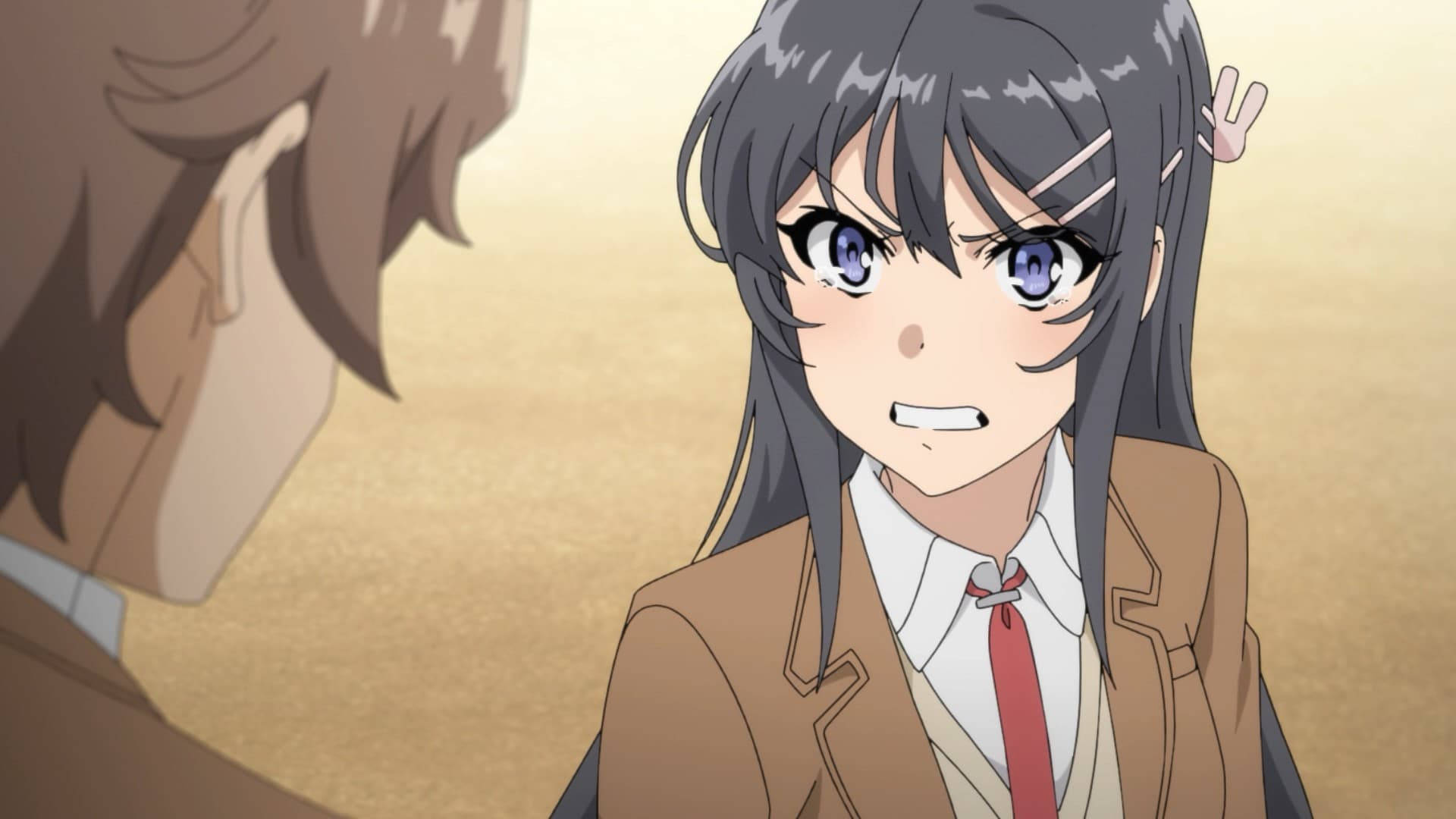 Rascal Does Not Dream Of Bunny Girl Senpai Mai tức giận Hình nền