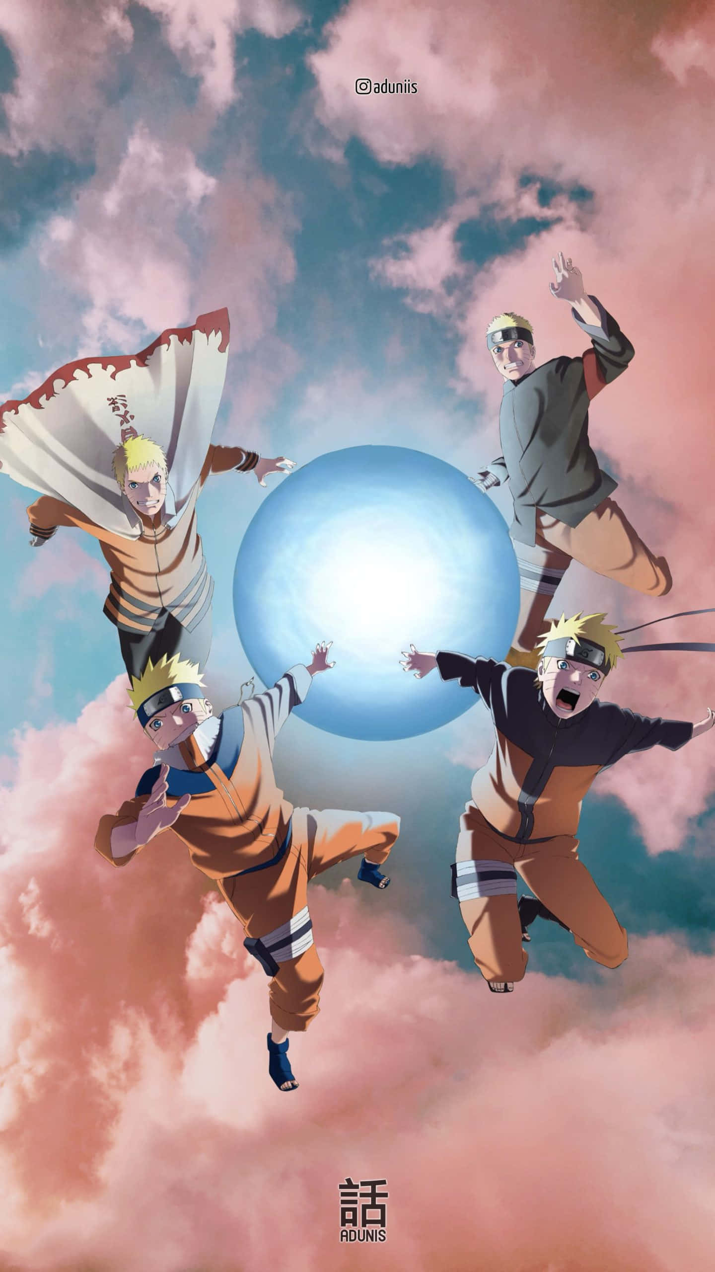 Rasengan Naruto Aesthetic Điện Thoại Hình nền
