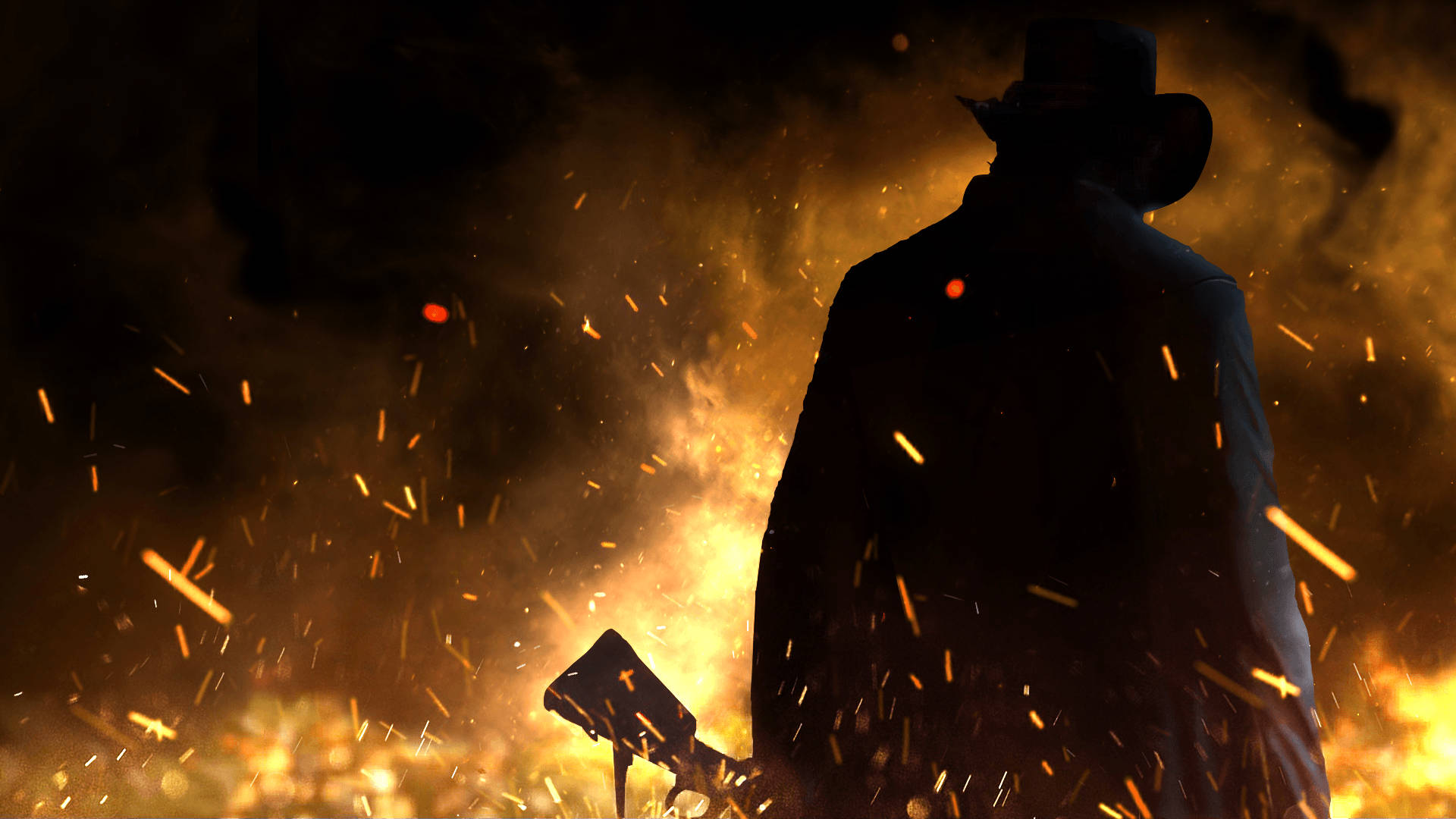 Red Dead Redemption 2 4K Lửa Hình nền
