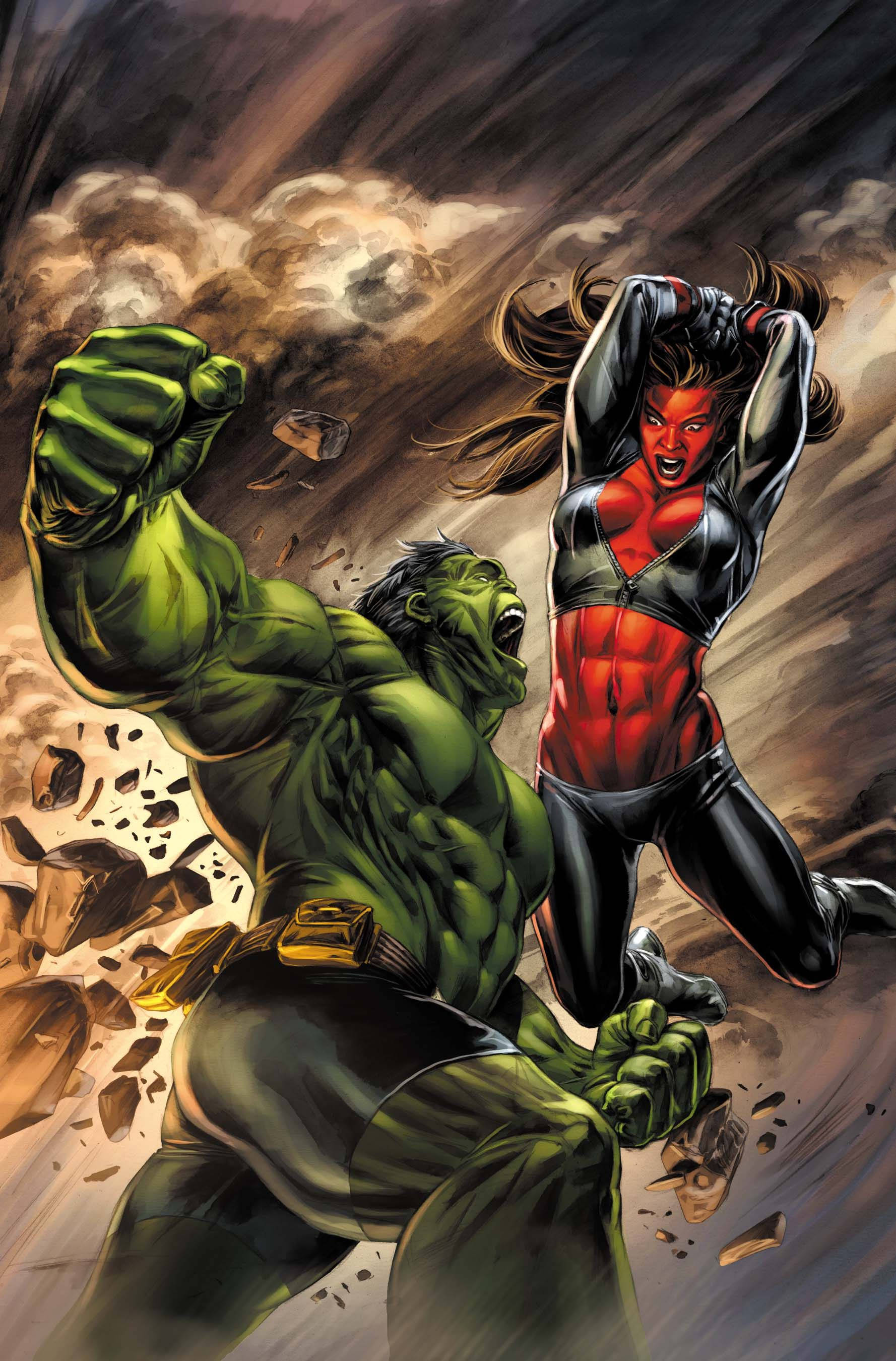 Red She Hulk Chiến Đấu Hình nền
