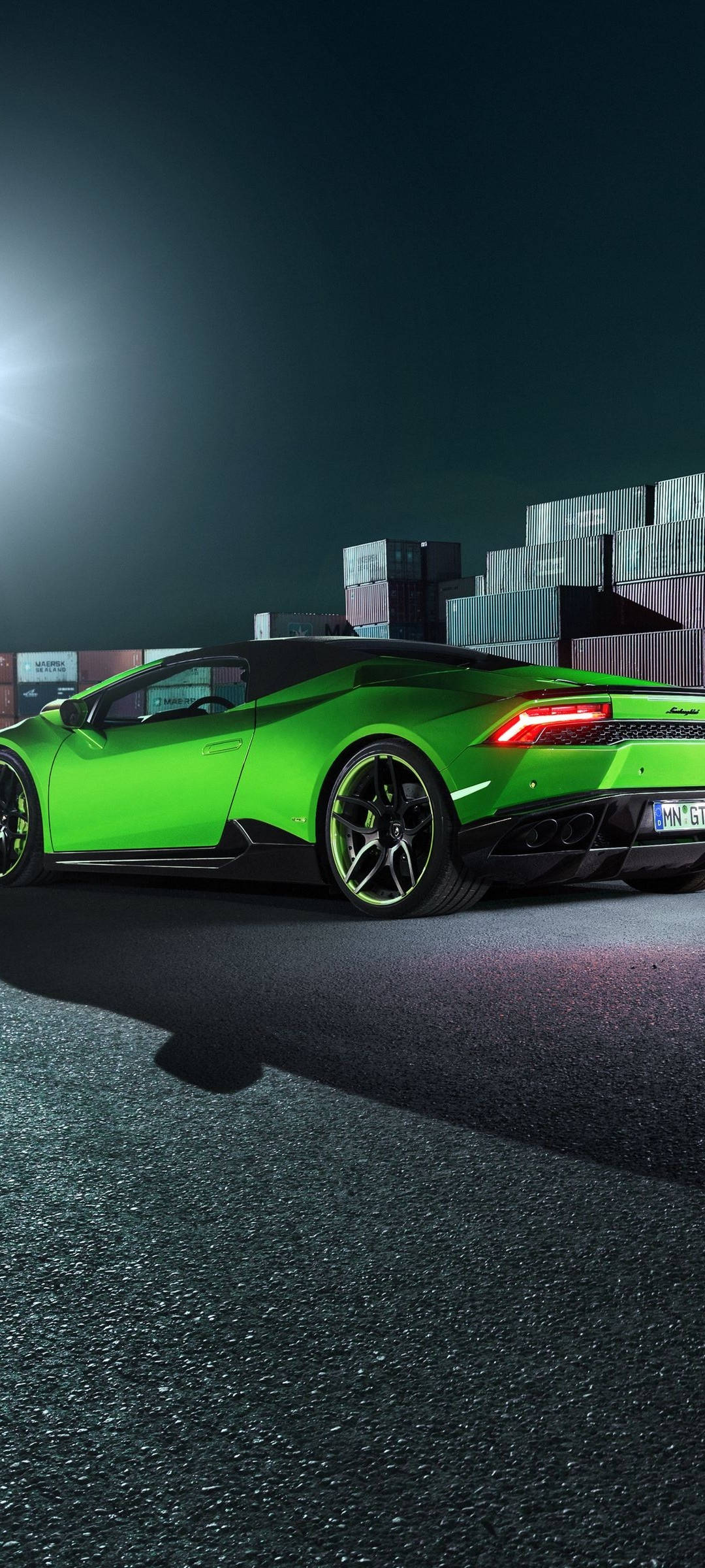 Redmi Note 10 Xe Lamborghini Huracán Màu Xanh Lá Hình nền