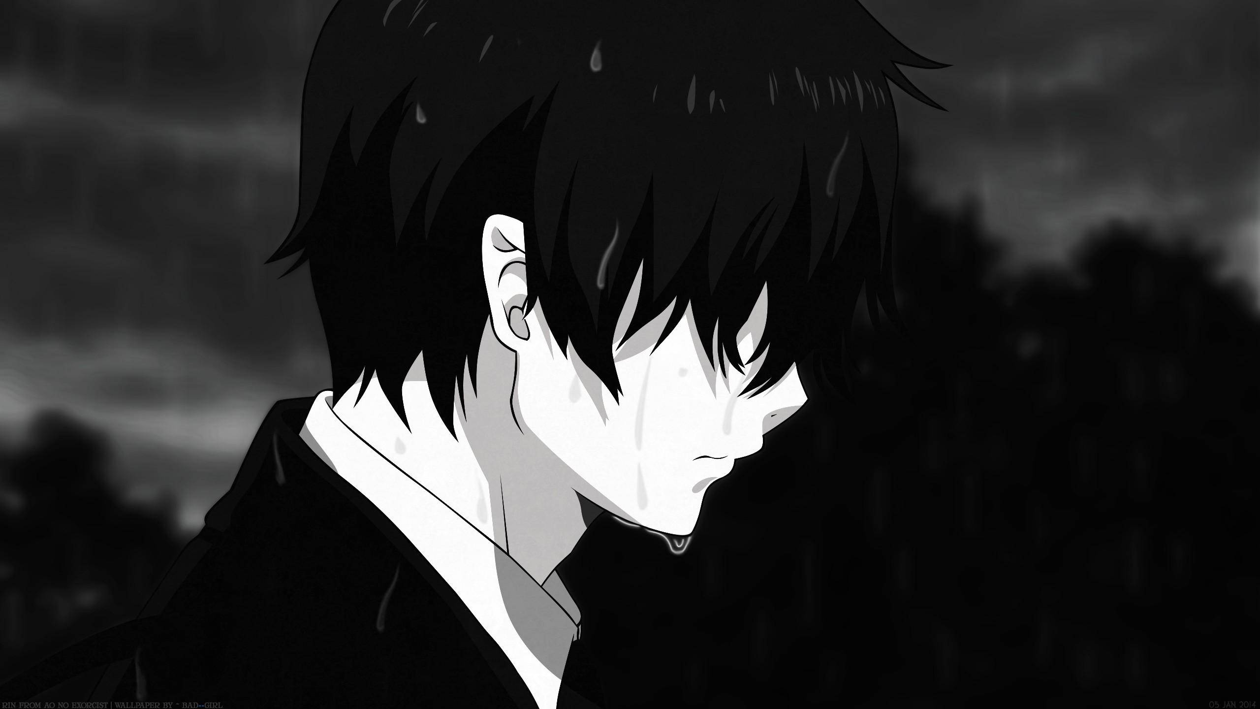 Rin Okumura Đen Anime Hình nền