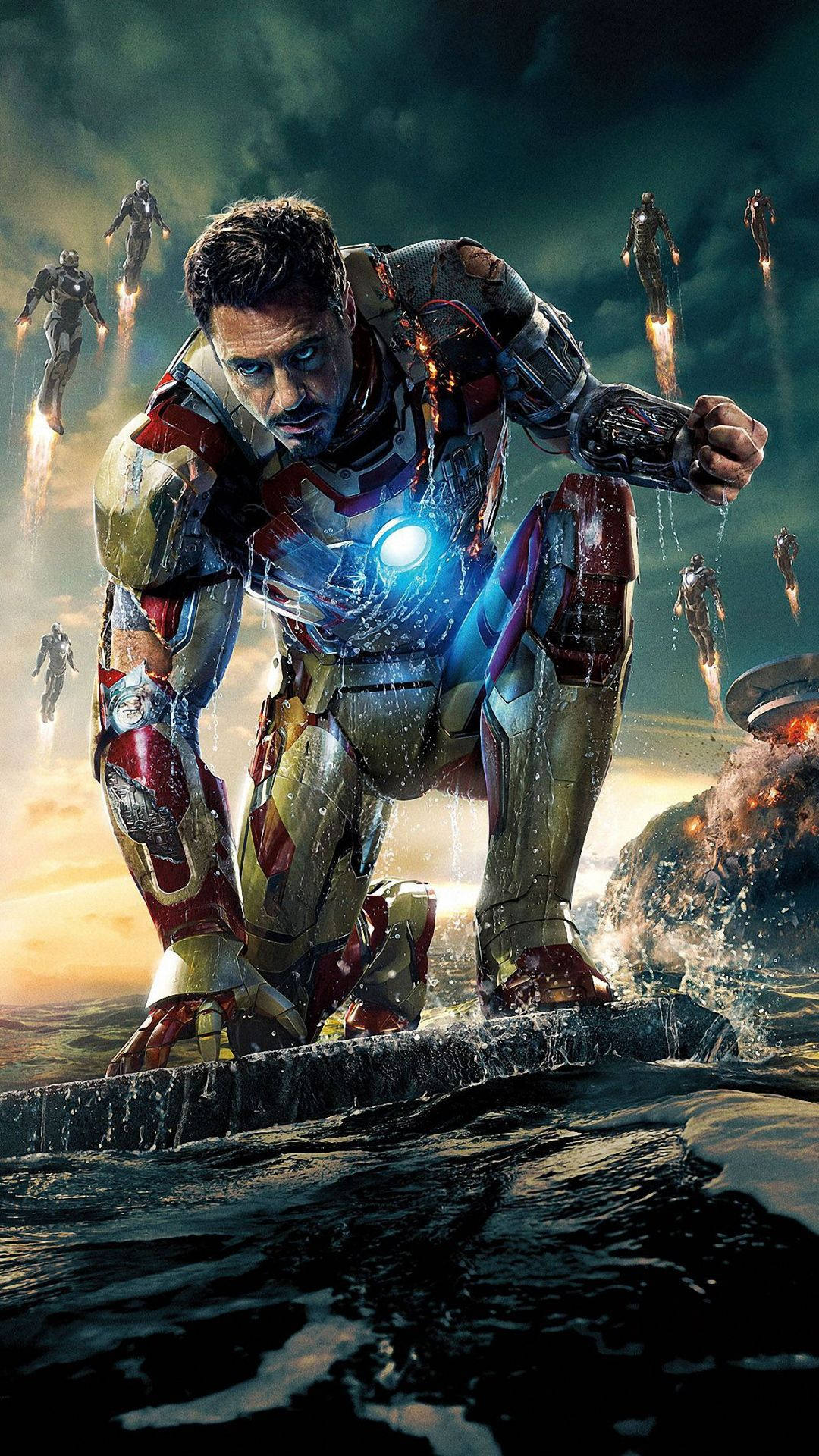 Robert Downey Jr Bộ Giáp Nguyên Mẫu Iron Man Điện Thoại Hình nền