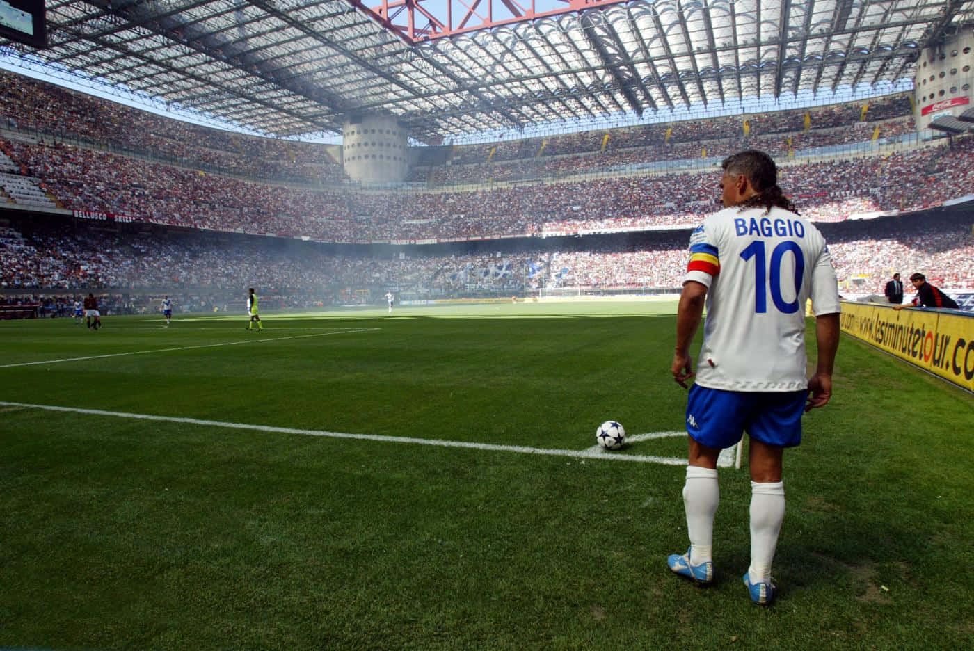 Roberto Baggio Sân vận động San Siro Bóng đá — Bóng đá GIF Hình nền