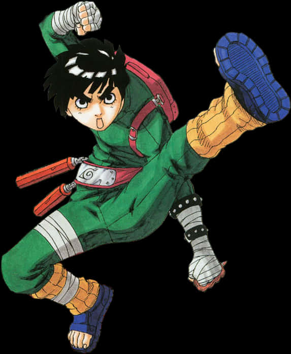 Rock Lee Cú Đá Thần Tốc Hình nền