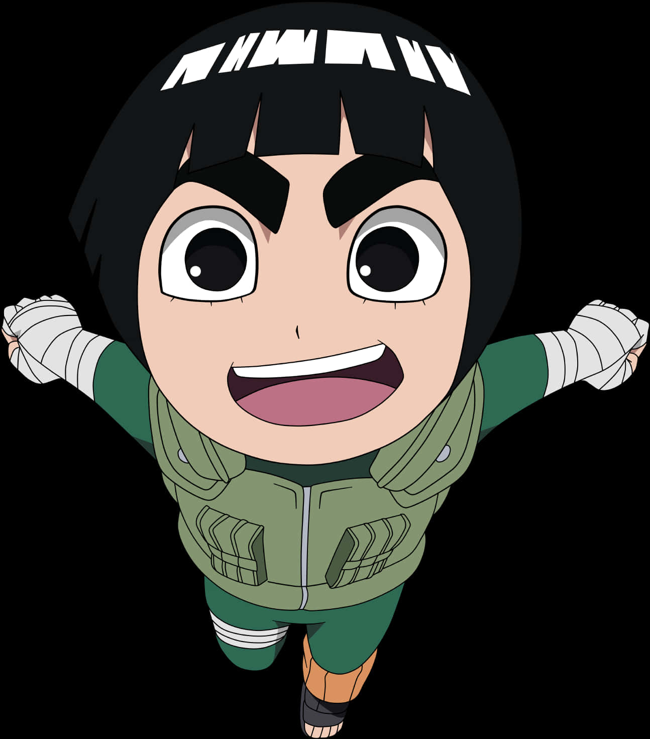 Rock Lee Nhân Vật Anime Tư Thế Vui Vẻ Hình nền