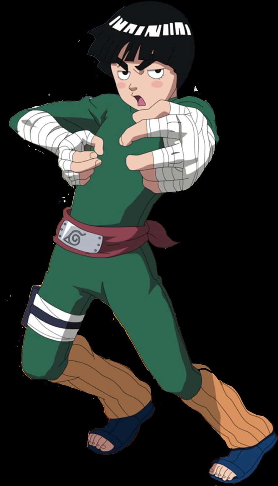 Rock Lee Sẵn Sàng Chiến Đấu Hình nền